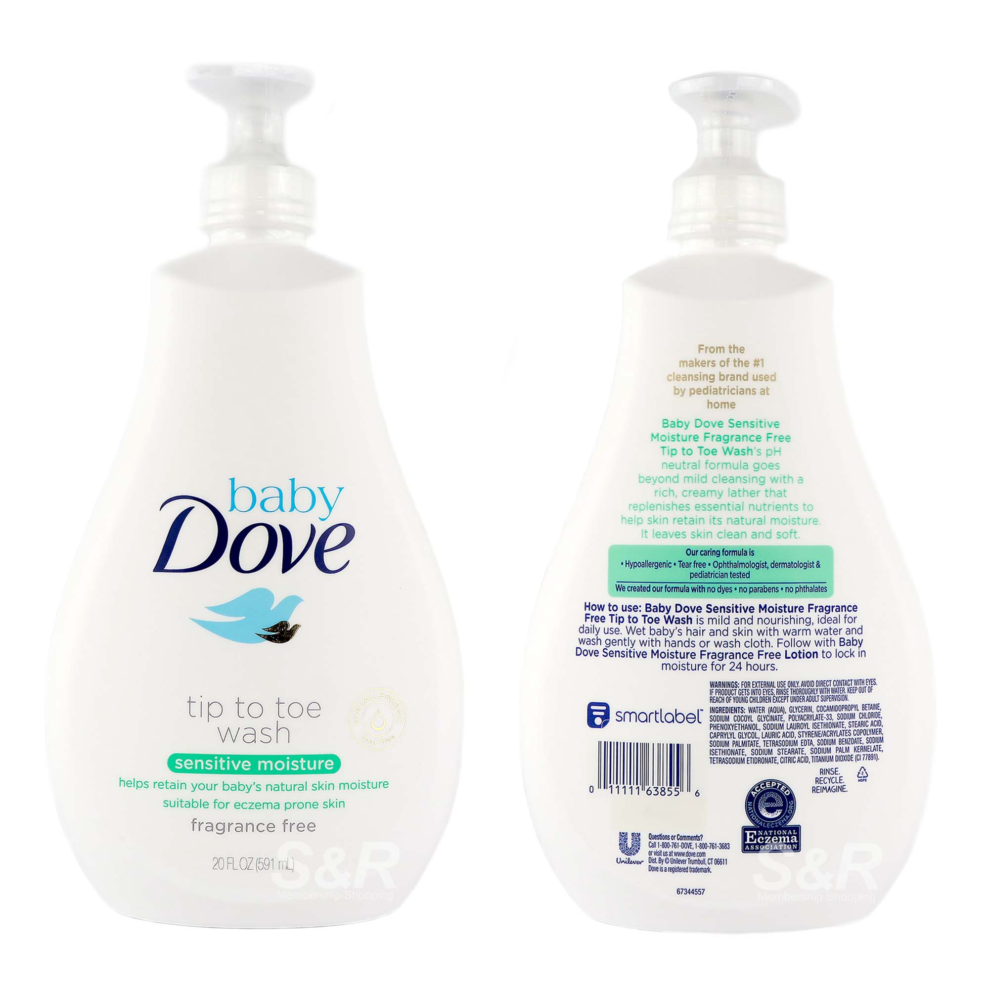 Dove Baby Tip to Toe Wash Sensitive Moisture