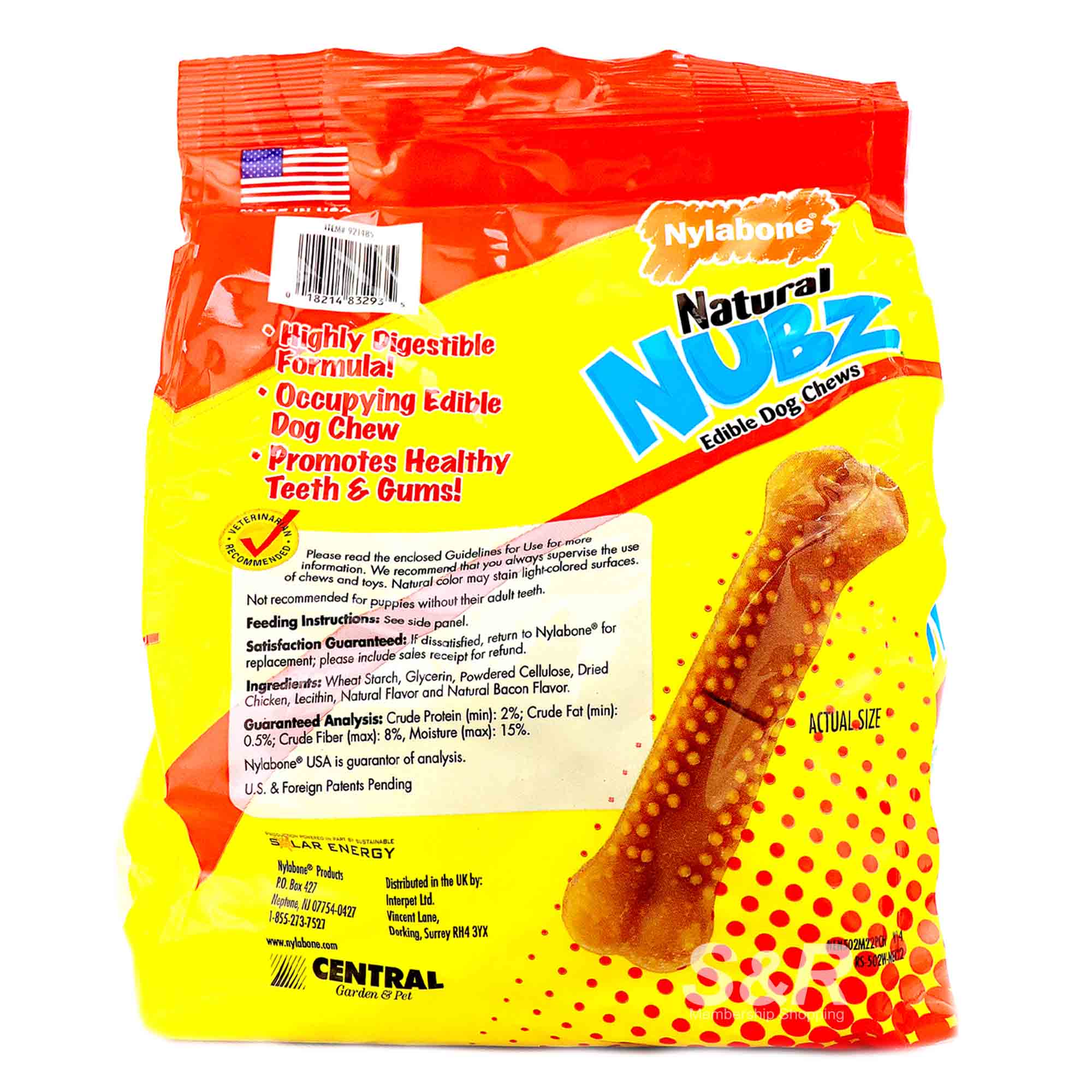Nylabone Natural Nubz Edible Dog Chews