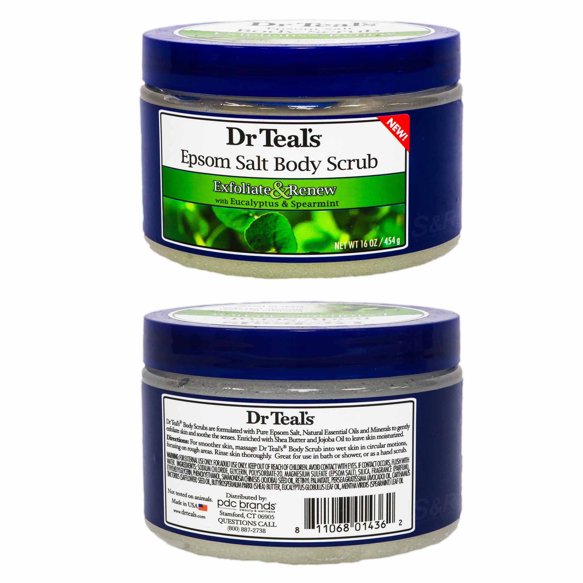 Dr. Teal's Exfoliate and Renew Epsom Salt Body Scrub 454g