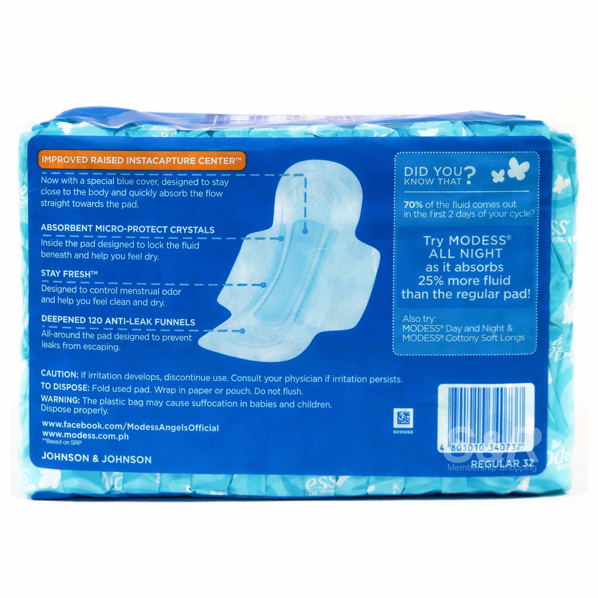 Modess Cottony Soft Regular