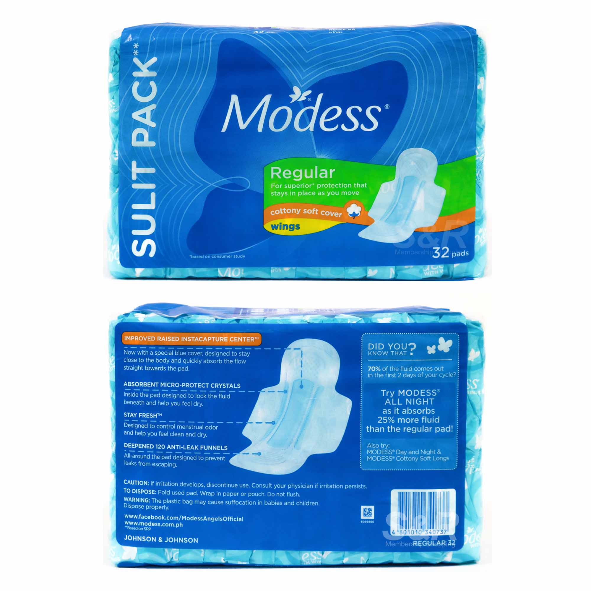 Modess Cottony Soft Regular