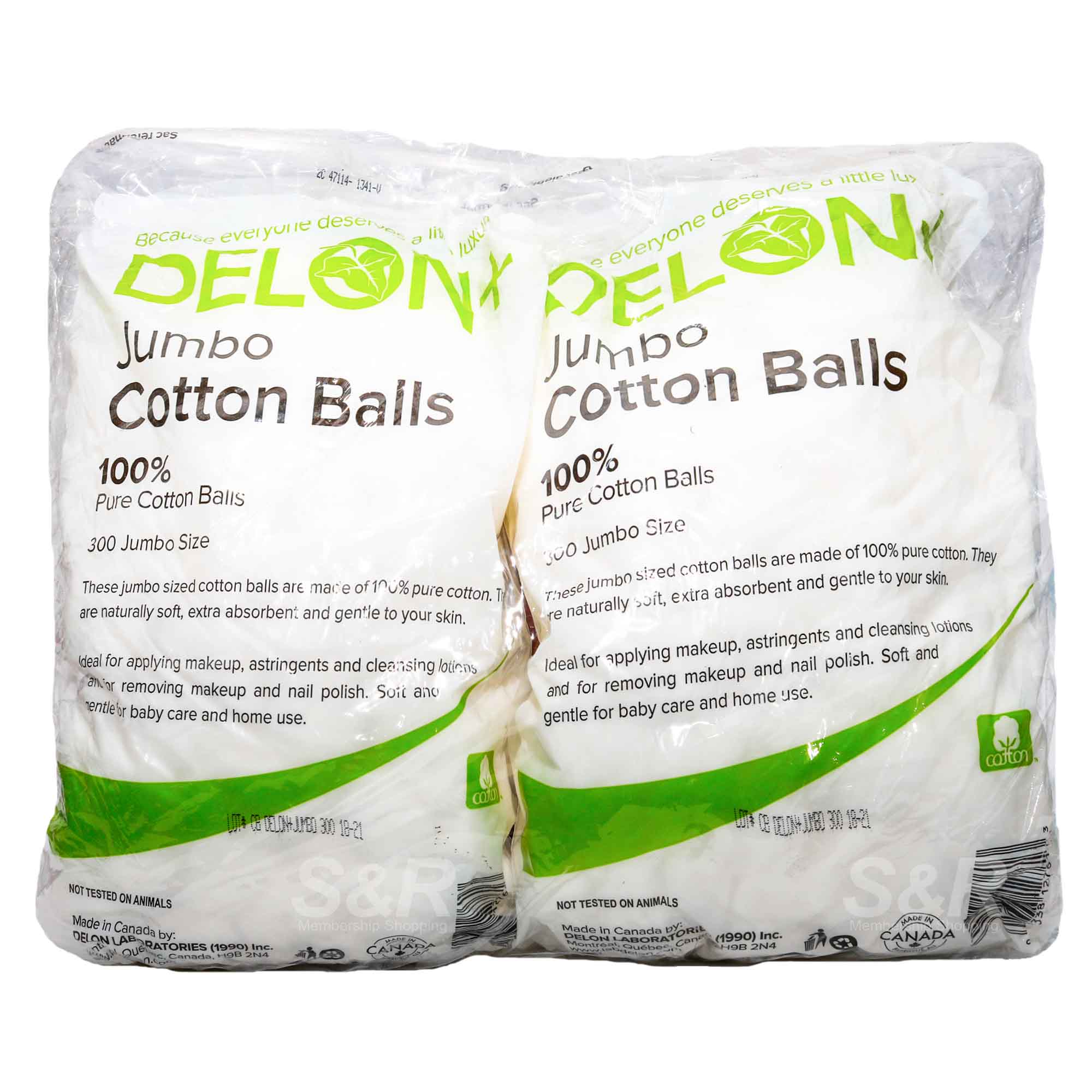 Delon Jumbo Cotton Balls 2 packs