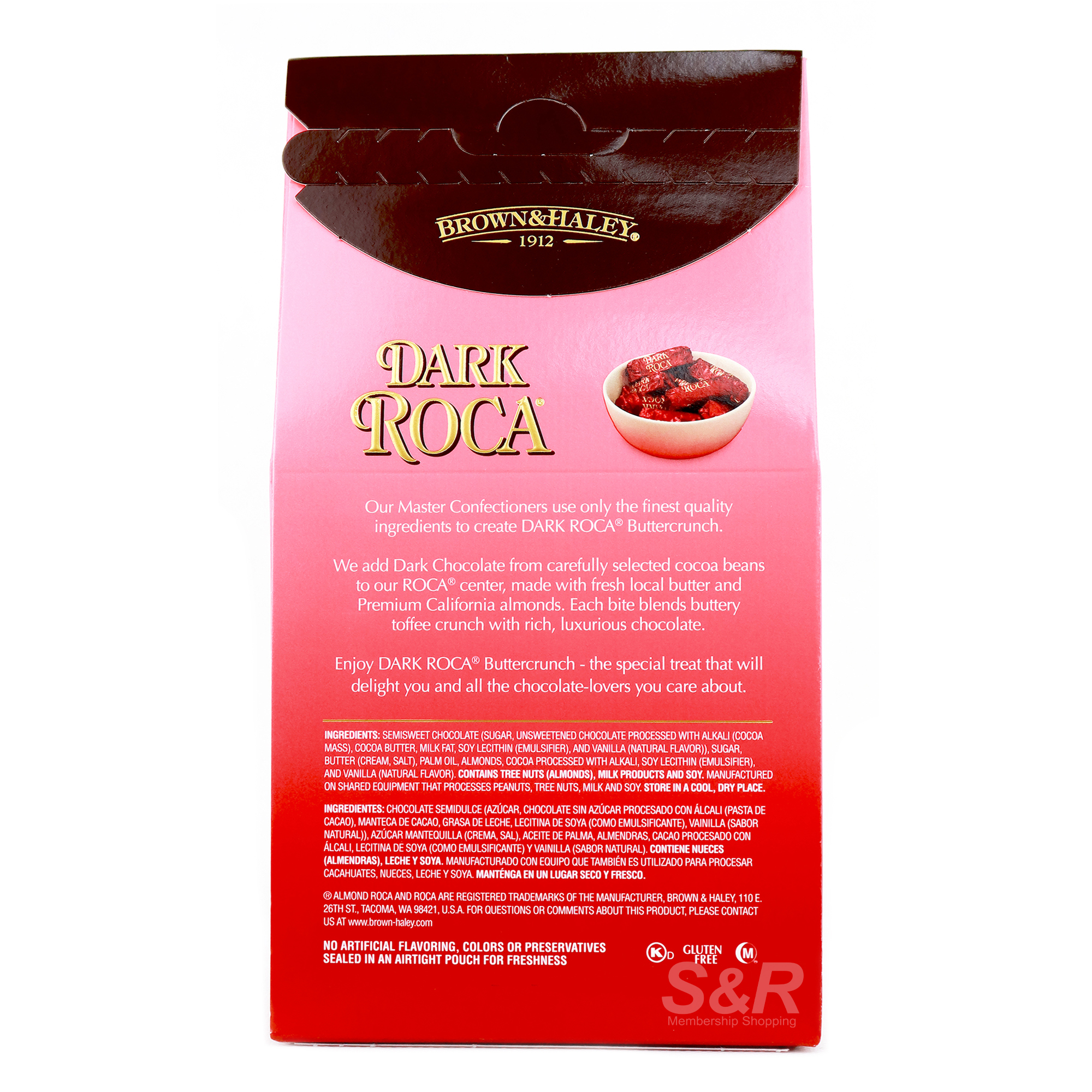 Brown & Haley Dark Roca Buttercrunch Toffee with Almonds & Dark Chocolate