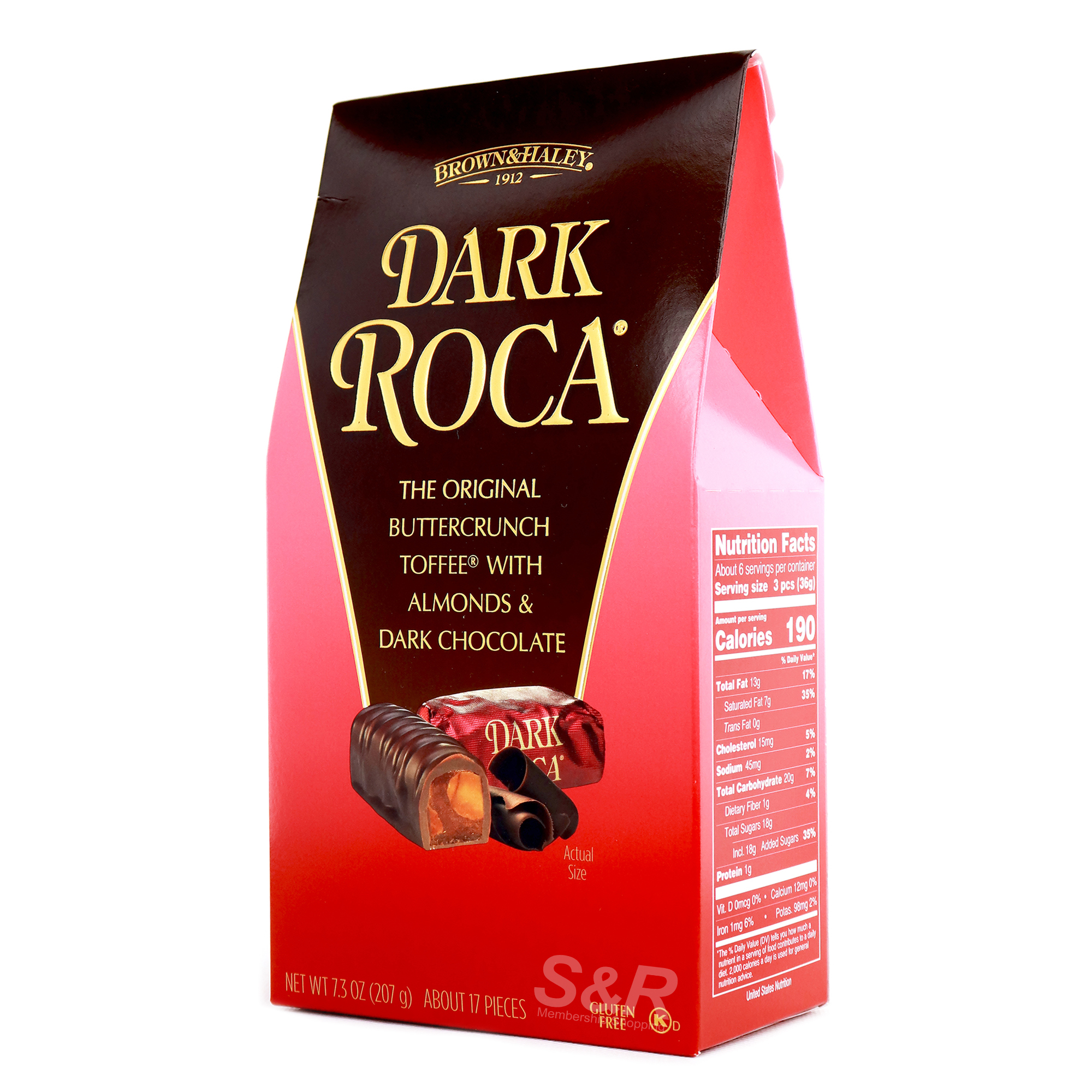Brown & Haley Dark Roca Buttercrunch Toffee with Almonds & Dark Chocolate