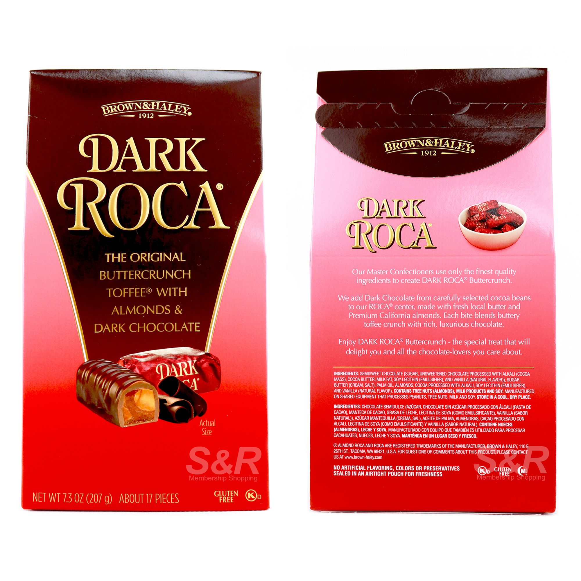 Brown & Haley Dark Roca Buttercrunch Toffee with Almonds & Dark Chocolate