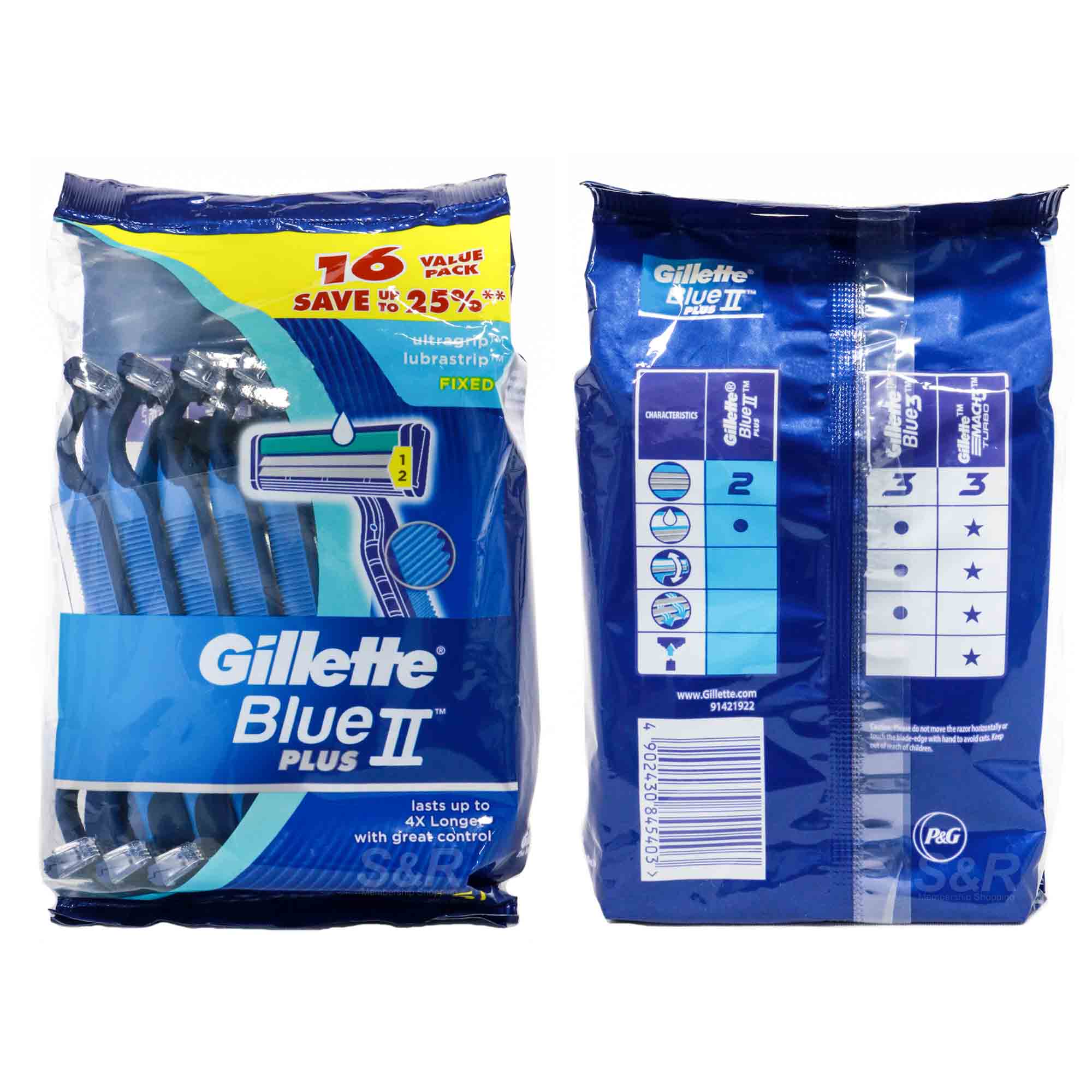 gillette blue ii plus 1s