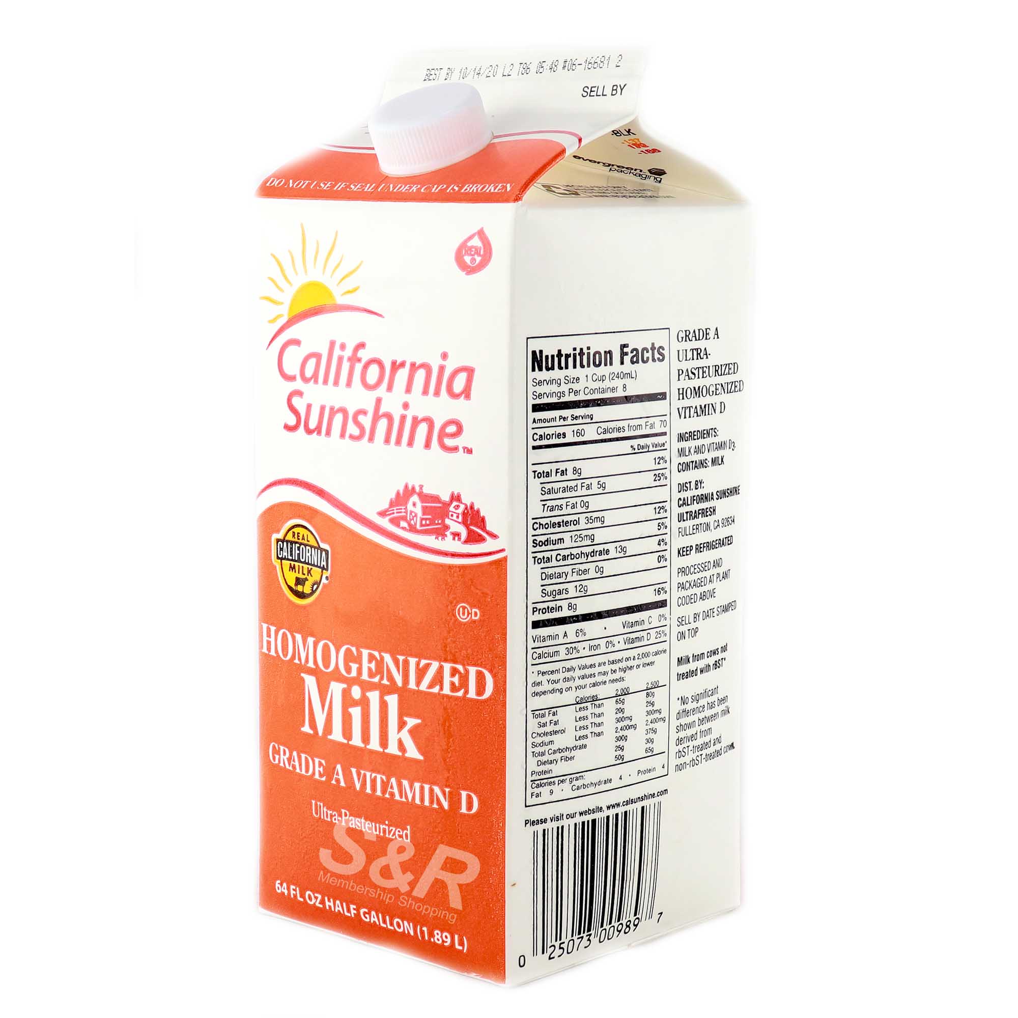 California Sunshine Homogenized Milk