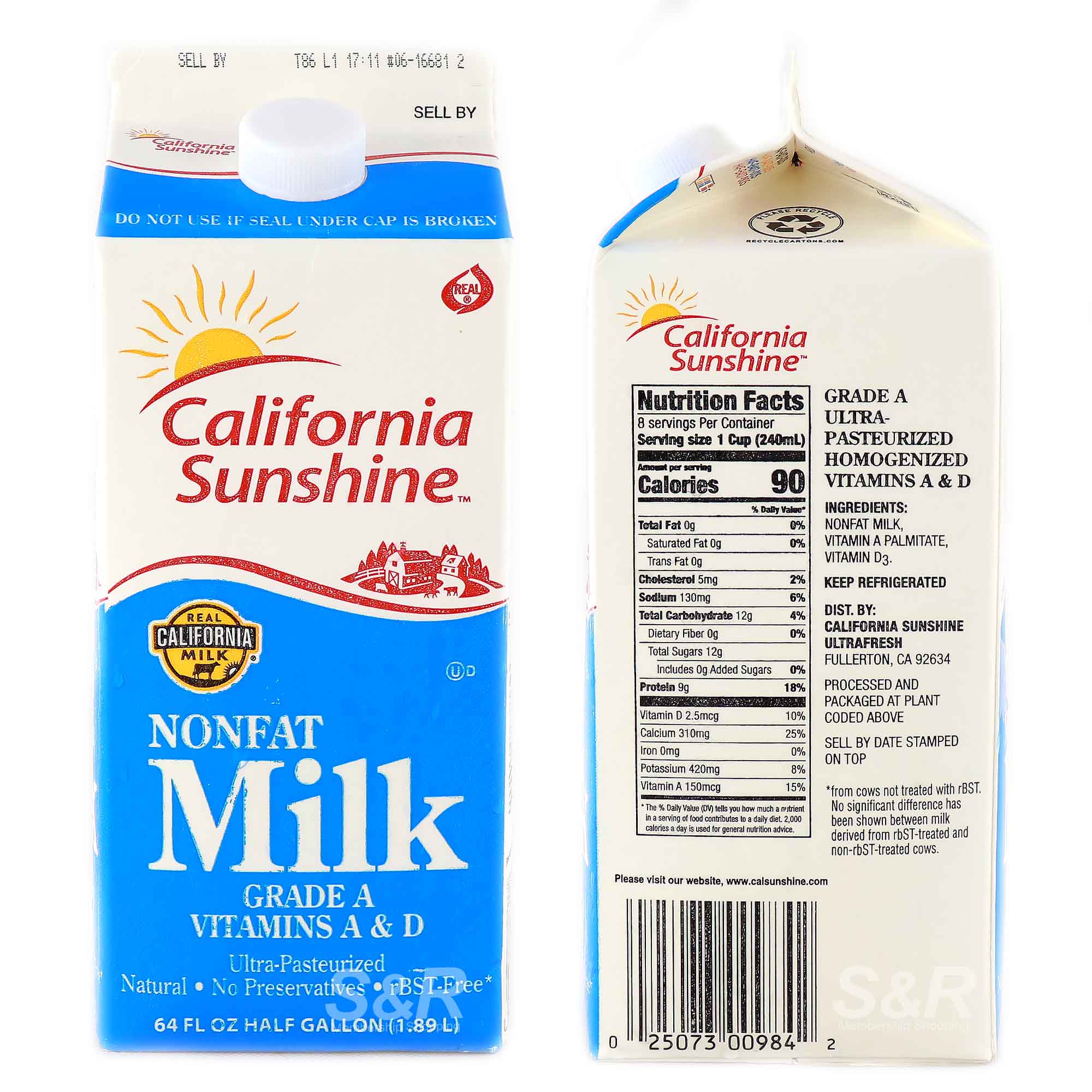 California Sunshine Nonfat Milk