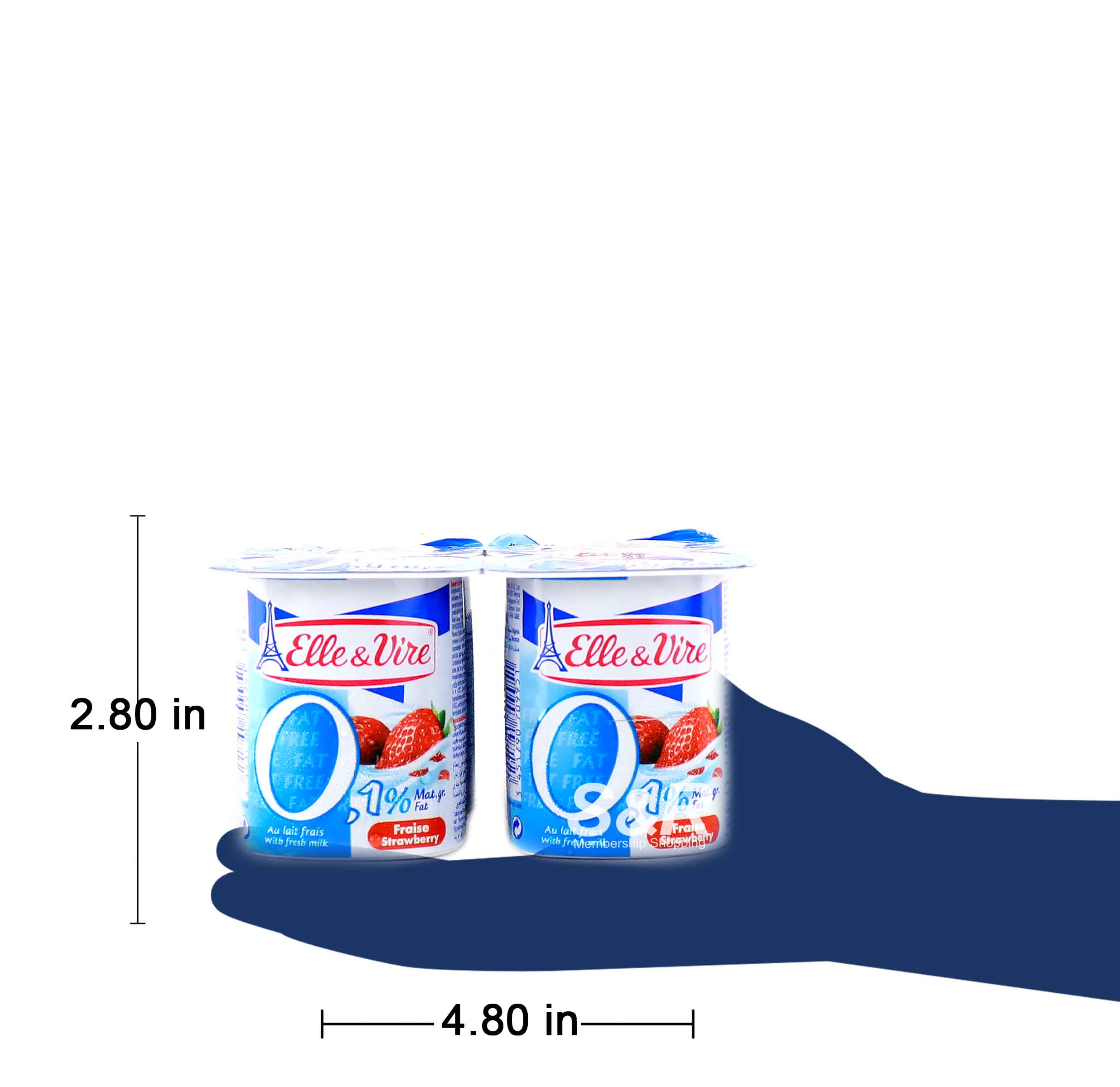 Elle & Vire Strawberry Flavored Yogurt