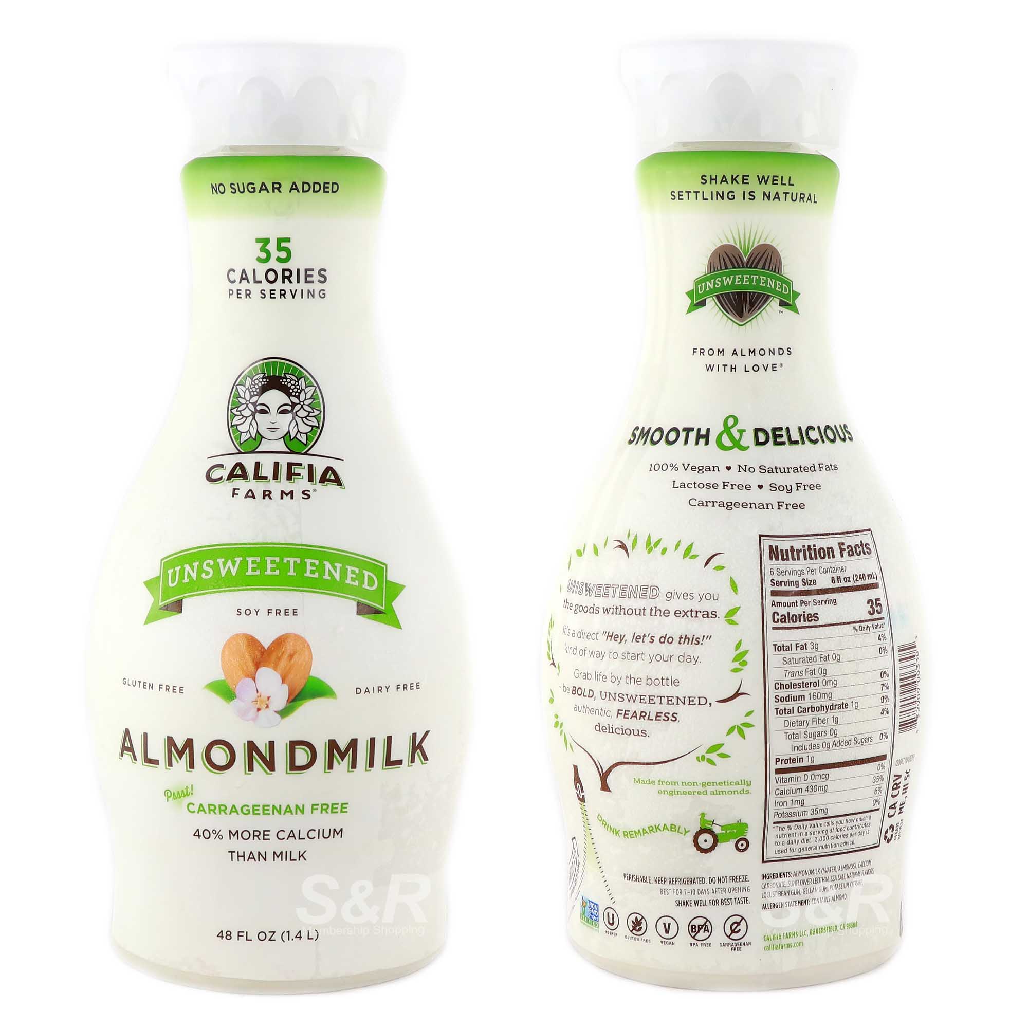 Califia Farms Unsweetened Almond Milk 1.4L