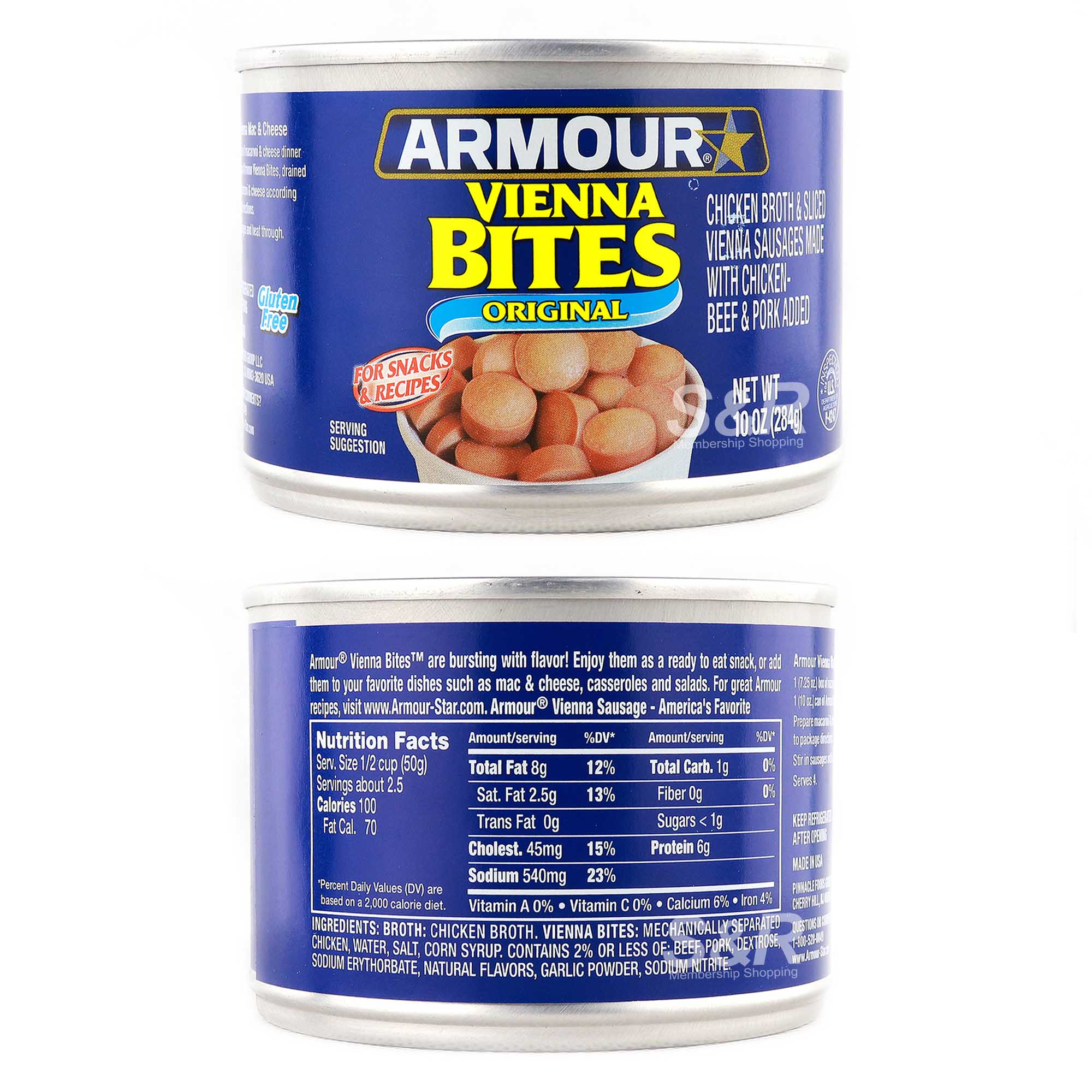 Armour Star Vienna Sausage Bites Original 284g