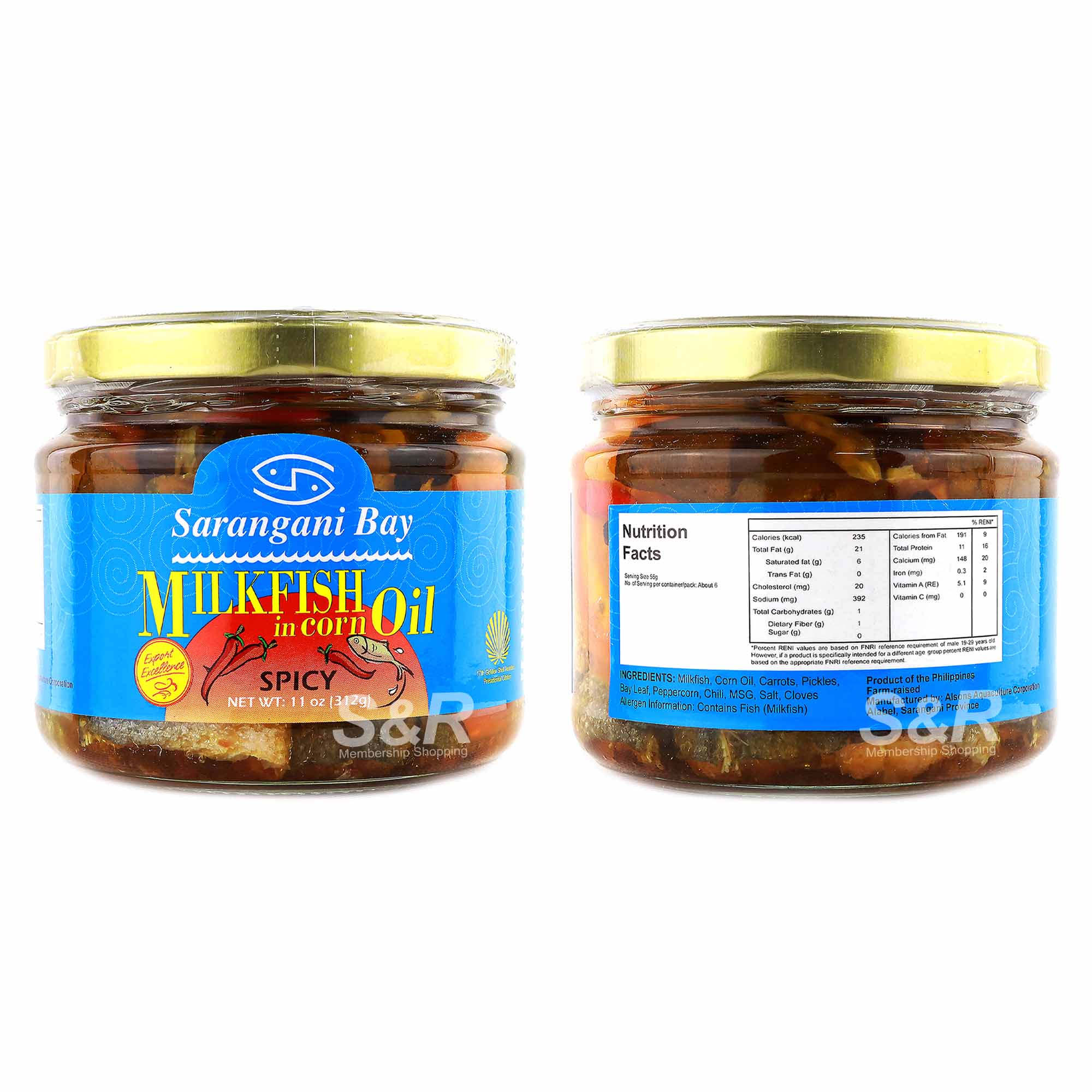 Sarangani Bay Milkfish in Corn Oil