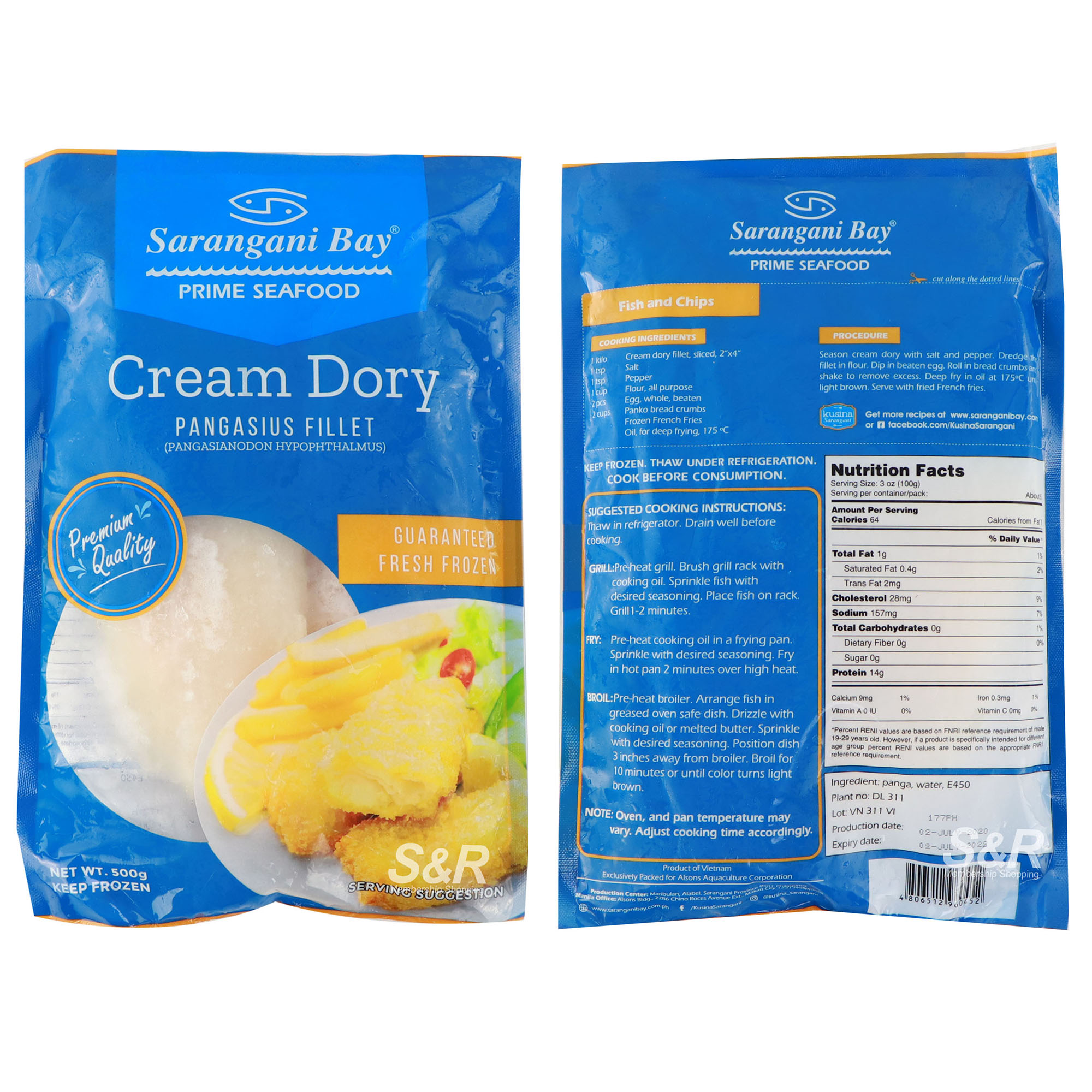 Cream Dory Fillet