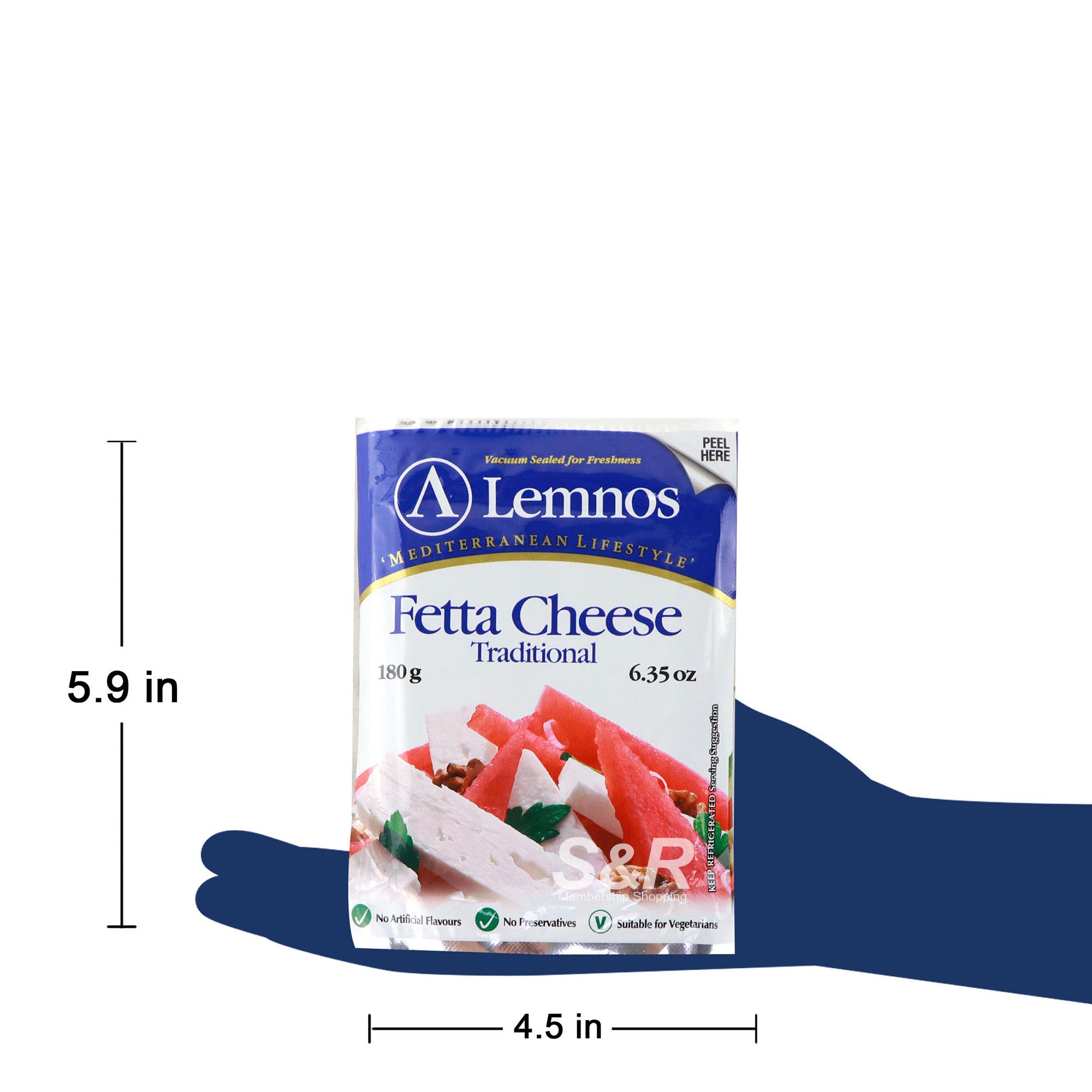 Lemnos Traditional Feta Cheese 180g
