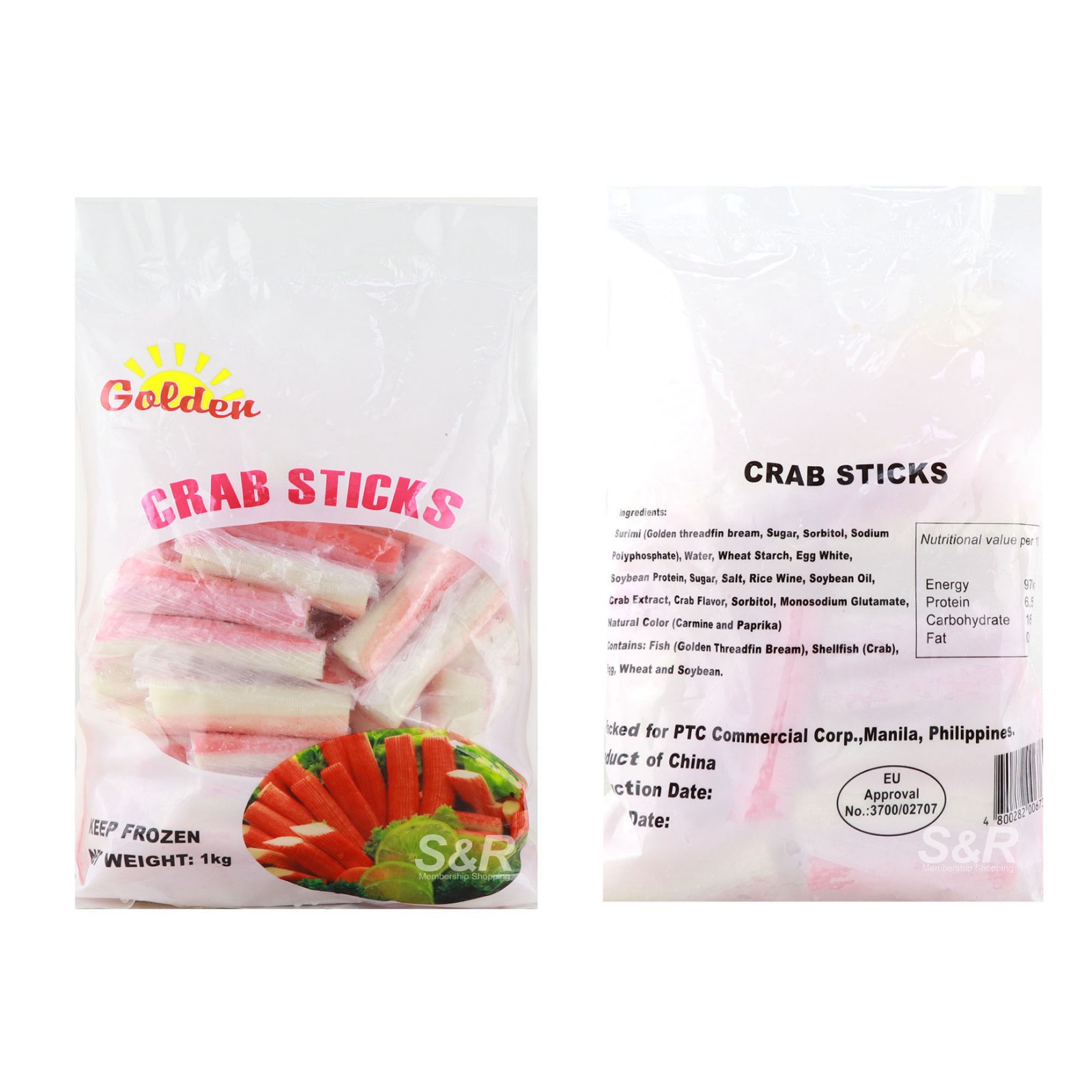 Golden Crab Sticks 1kg