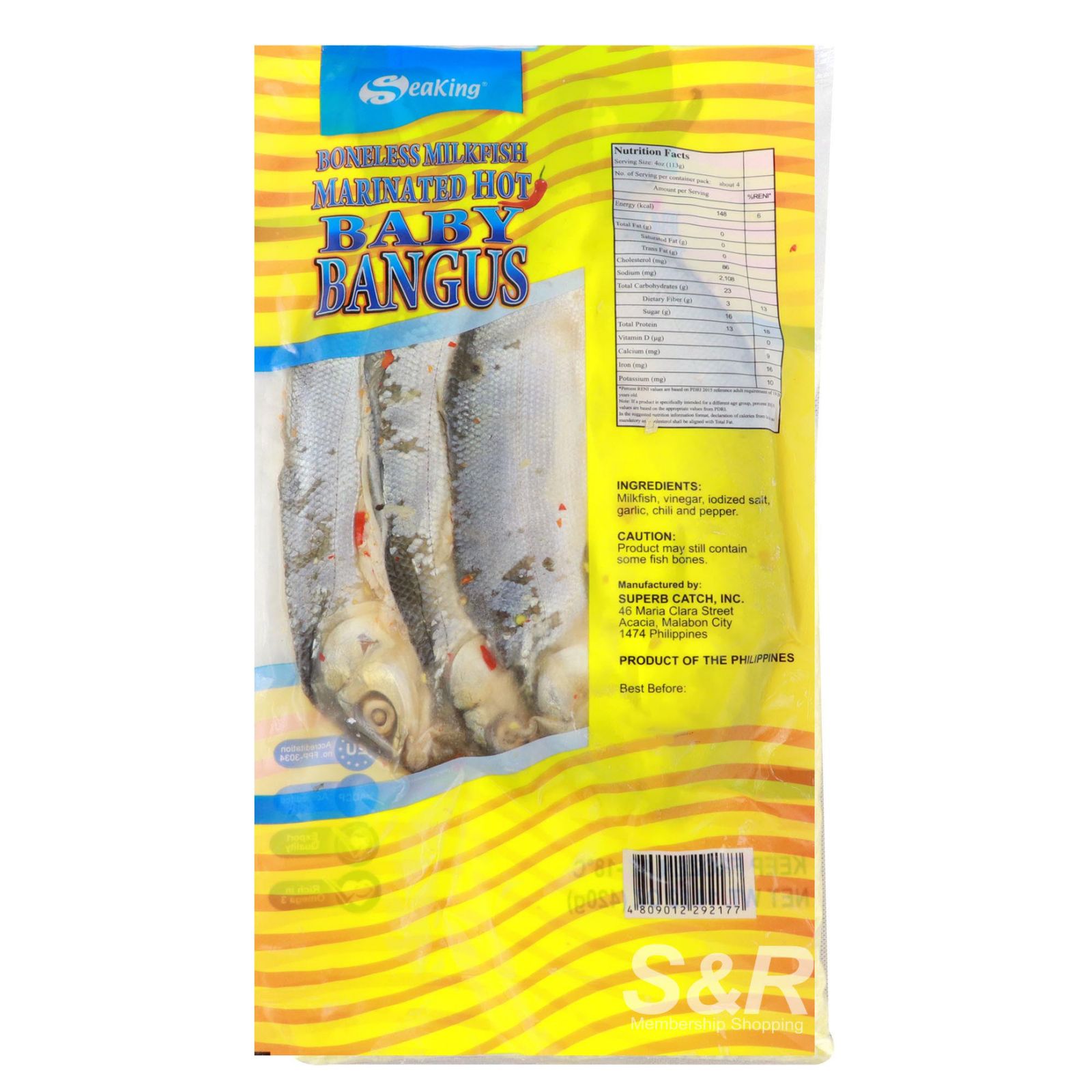 Boneless Baby Milkfish Marinated Hot