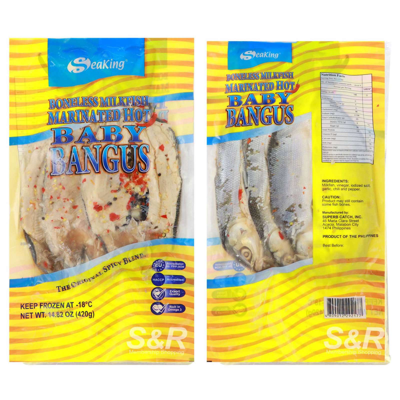 Boneless Baby Milkfish Marinated Hot
