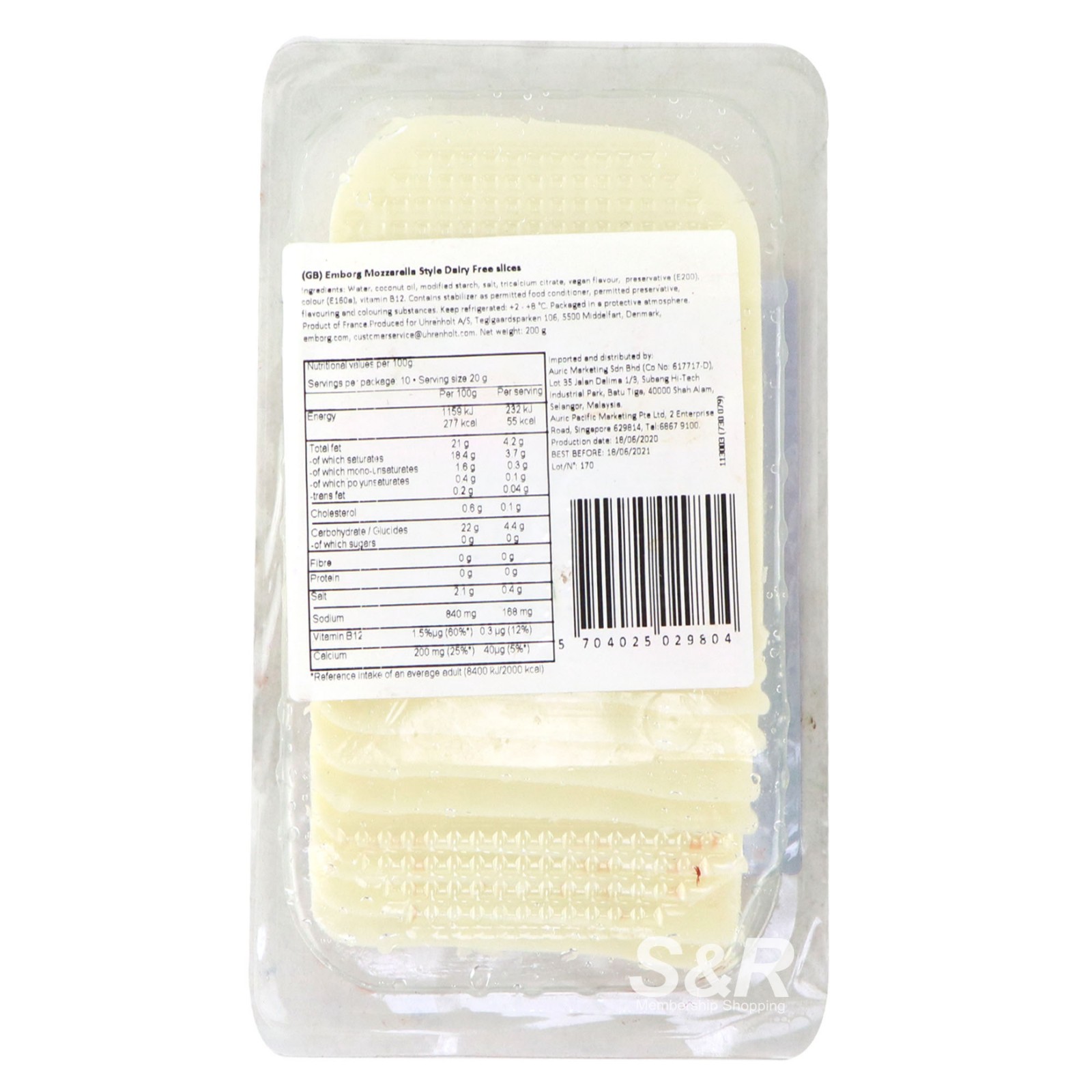 Mozzarella Dairy Free 200g