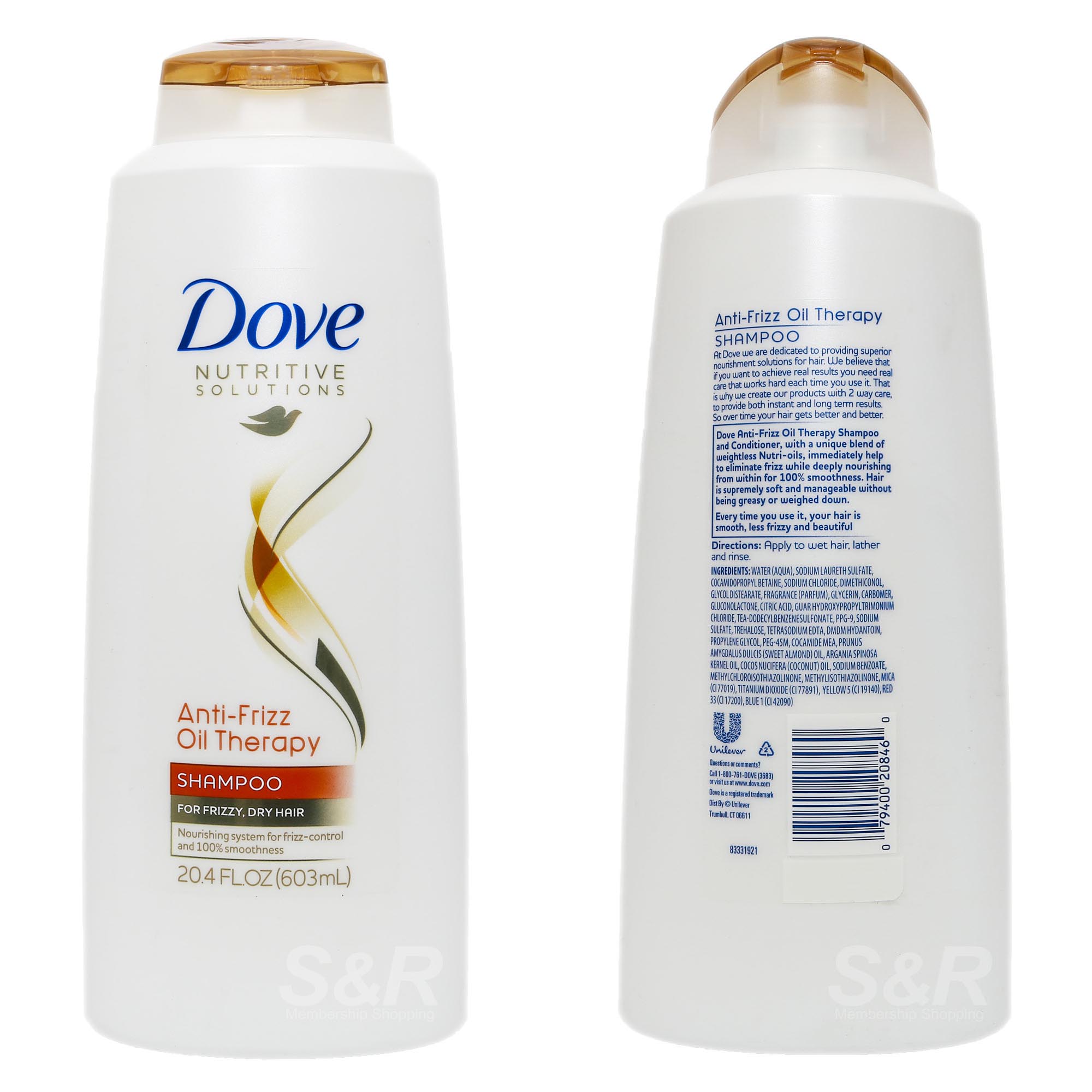 Dove Nutritive Solutions AntiFrizz Oil Therapy Shampoo 603mL