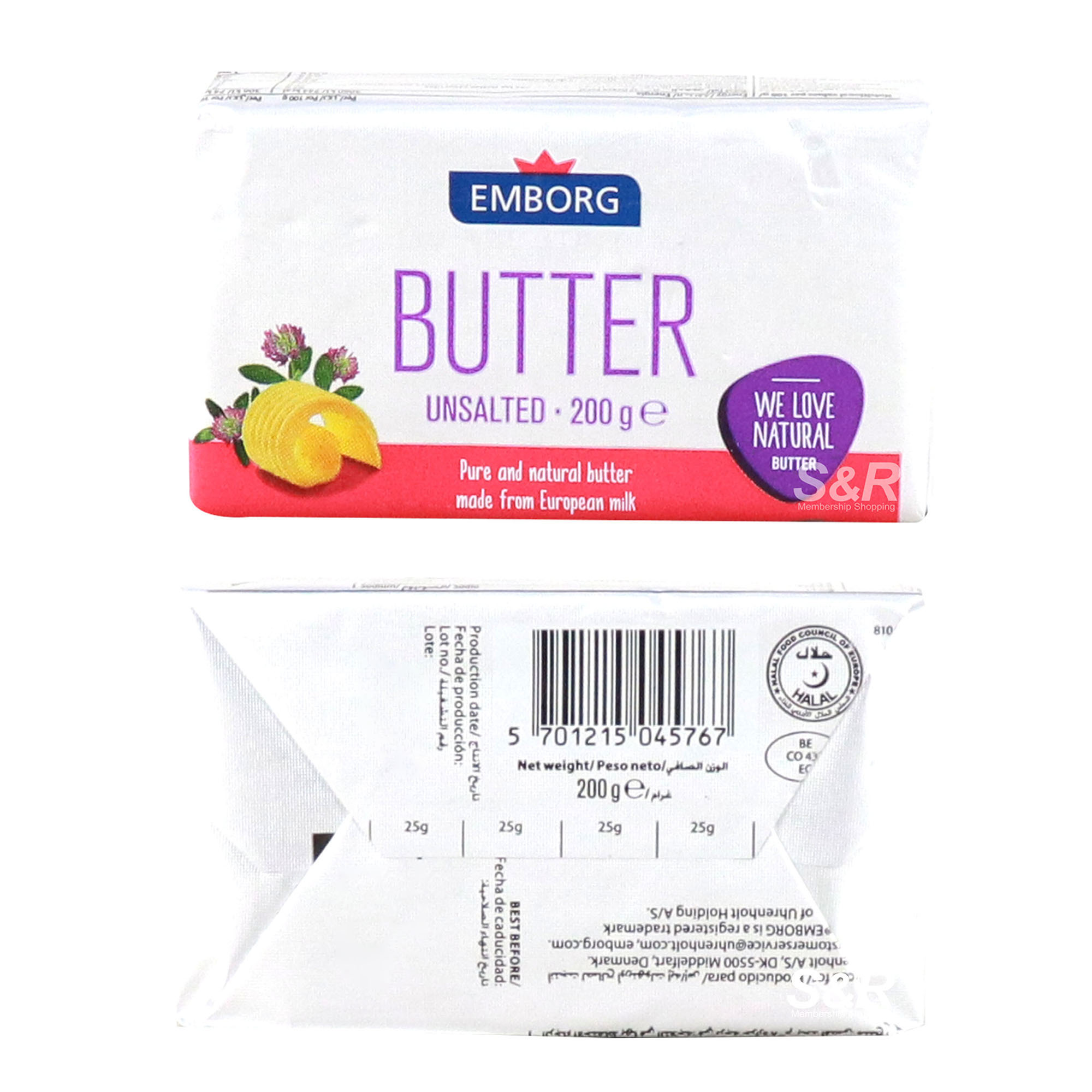 Emborg Butter Unsalted