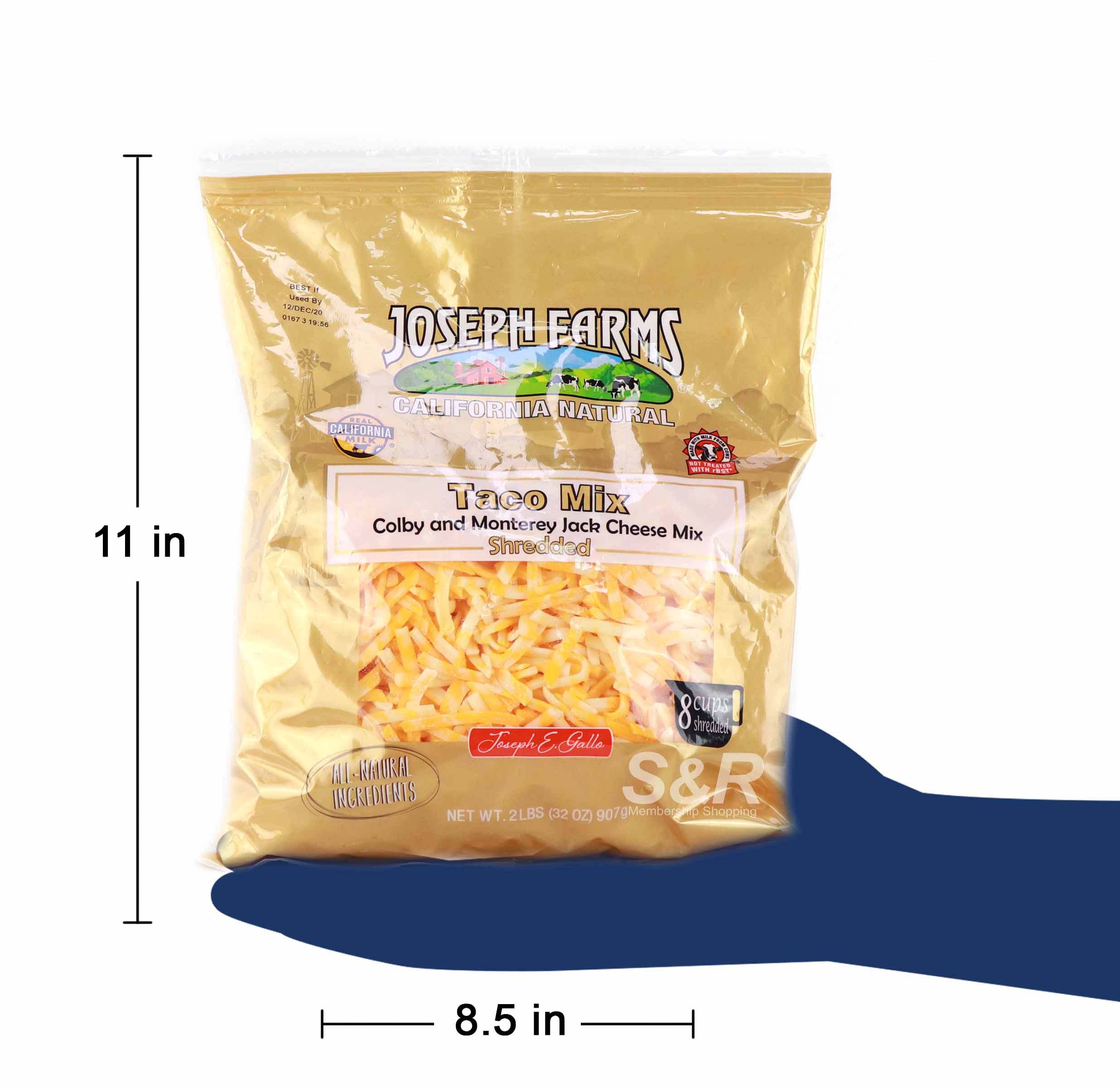 Joseph Farms taco Mix Shredded Cheese