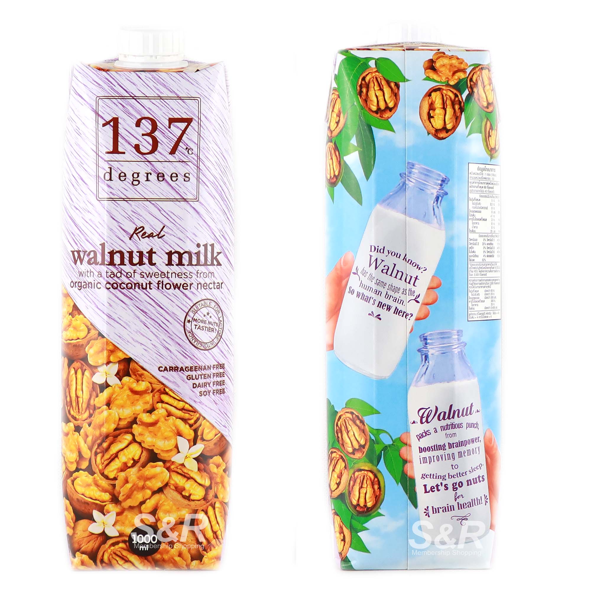 137 Degrees Walnut Milk Original Flavor 1L