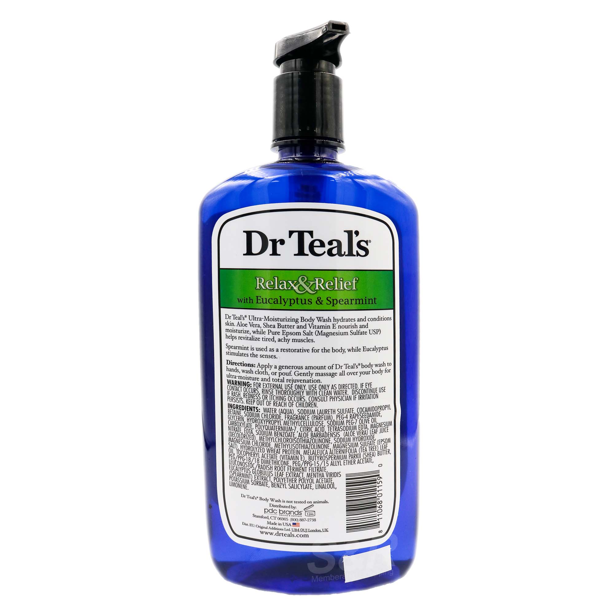 Dr. Teal's Relax, Relief Eucalyptus and Spearmint Body Wash with Pure
