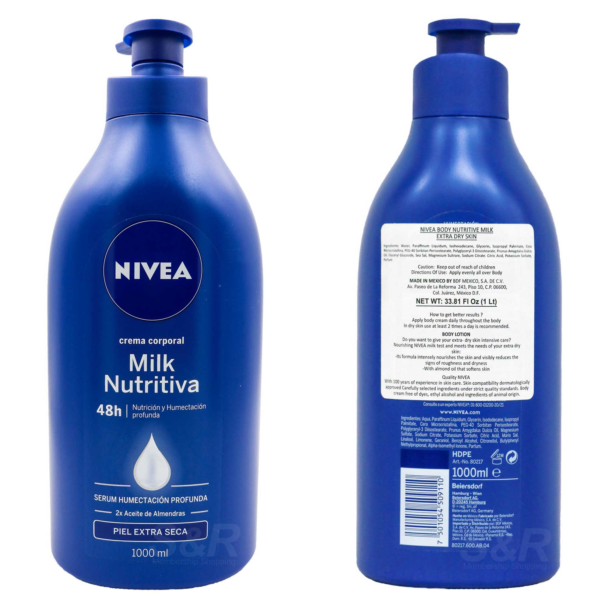 Nivea Body Nutritive Milk Nourishing Body Lotion 1000mL
