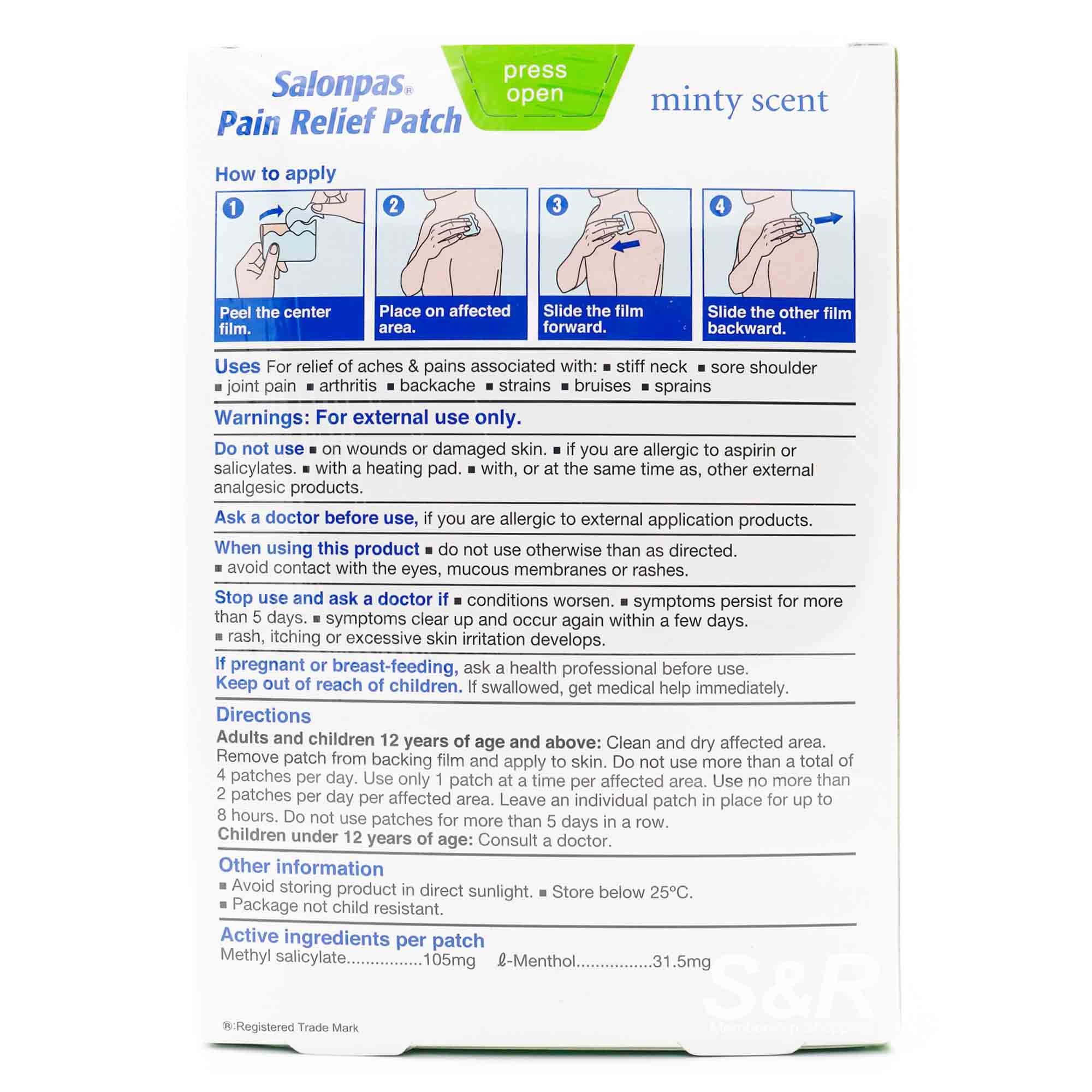 Salonpas Pain Relief Patch