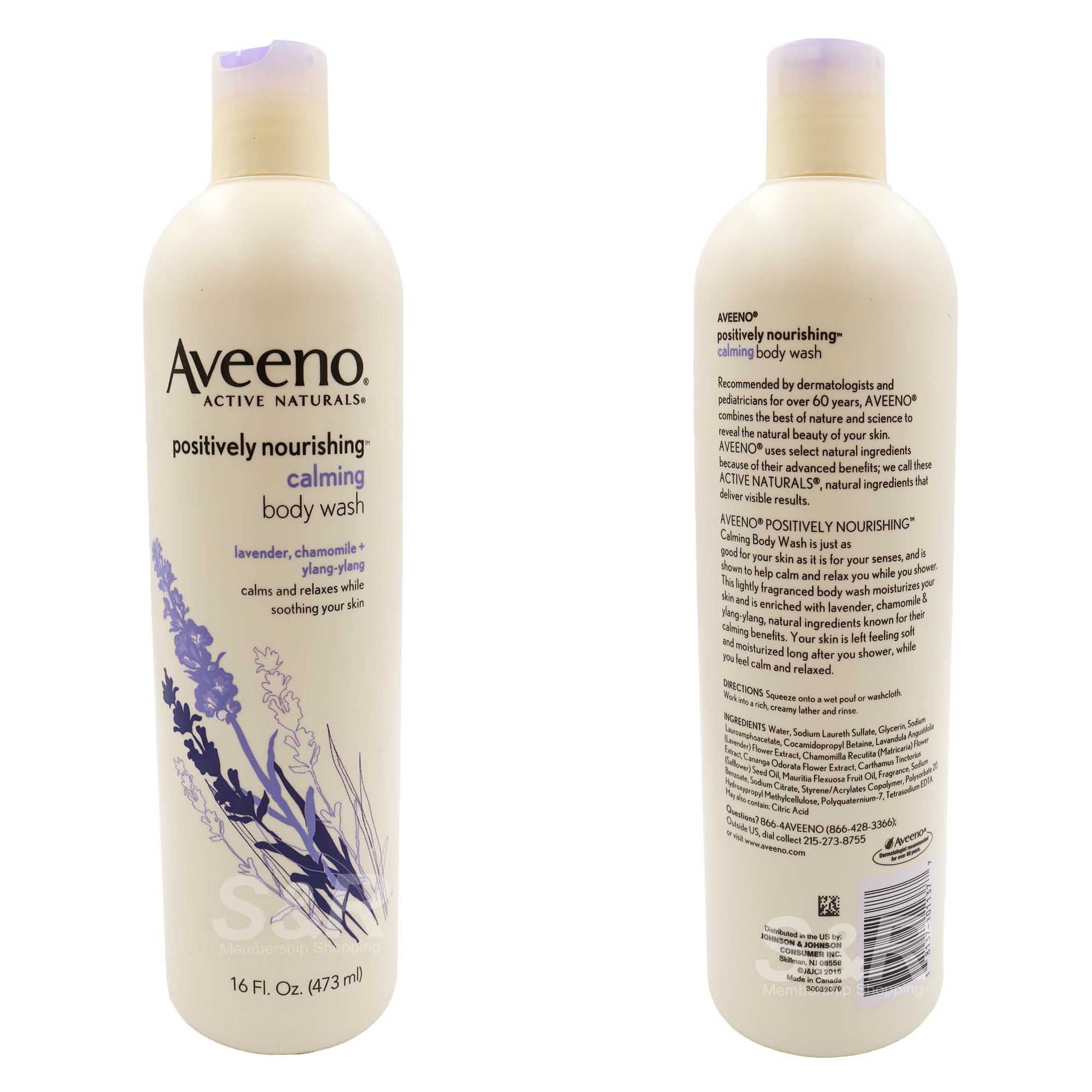 Aveeno Active Naturals Body Wash with Lavender, Chamomile and Ylang