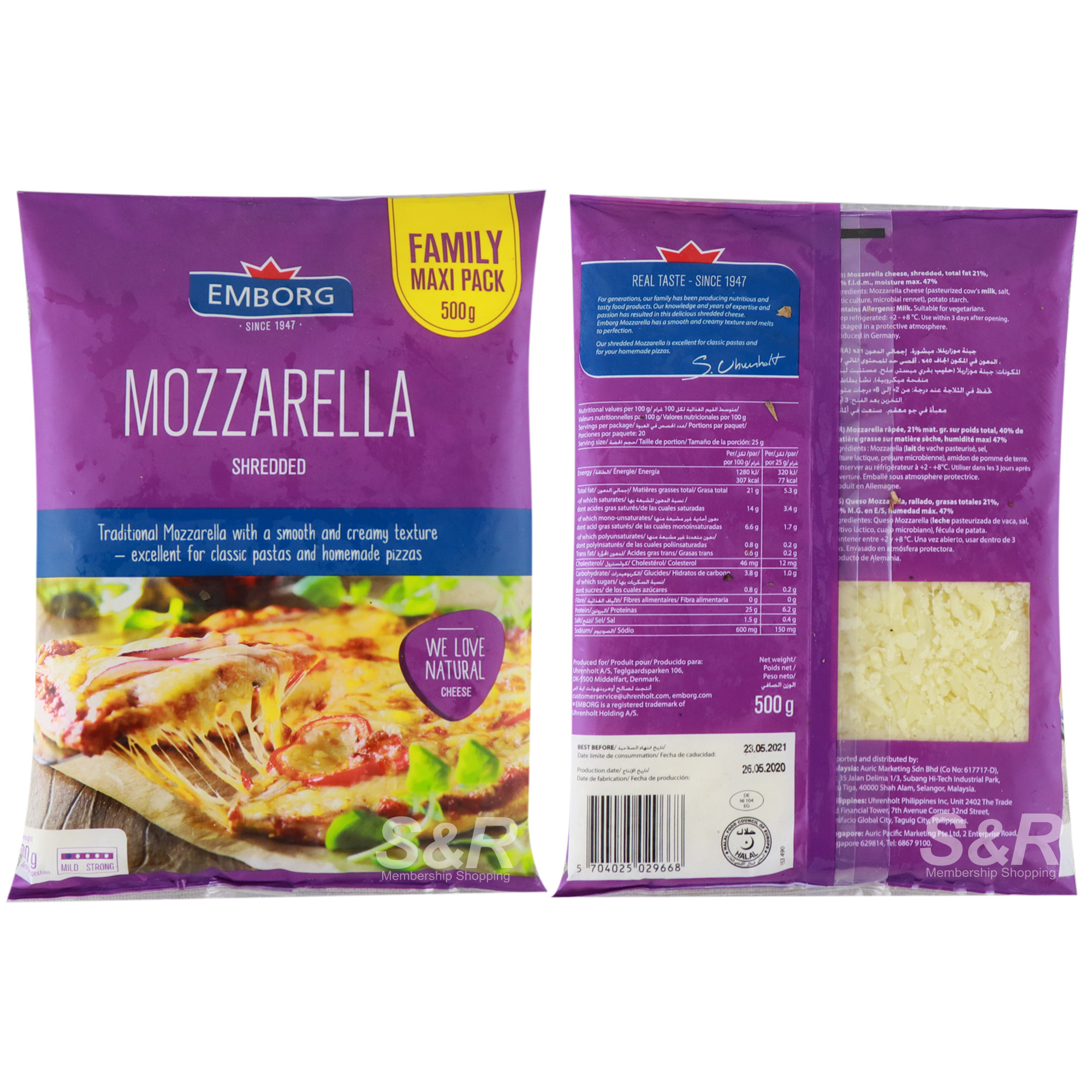 Emborg Mozzarella Shredded