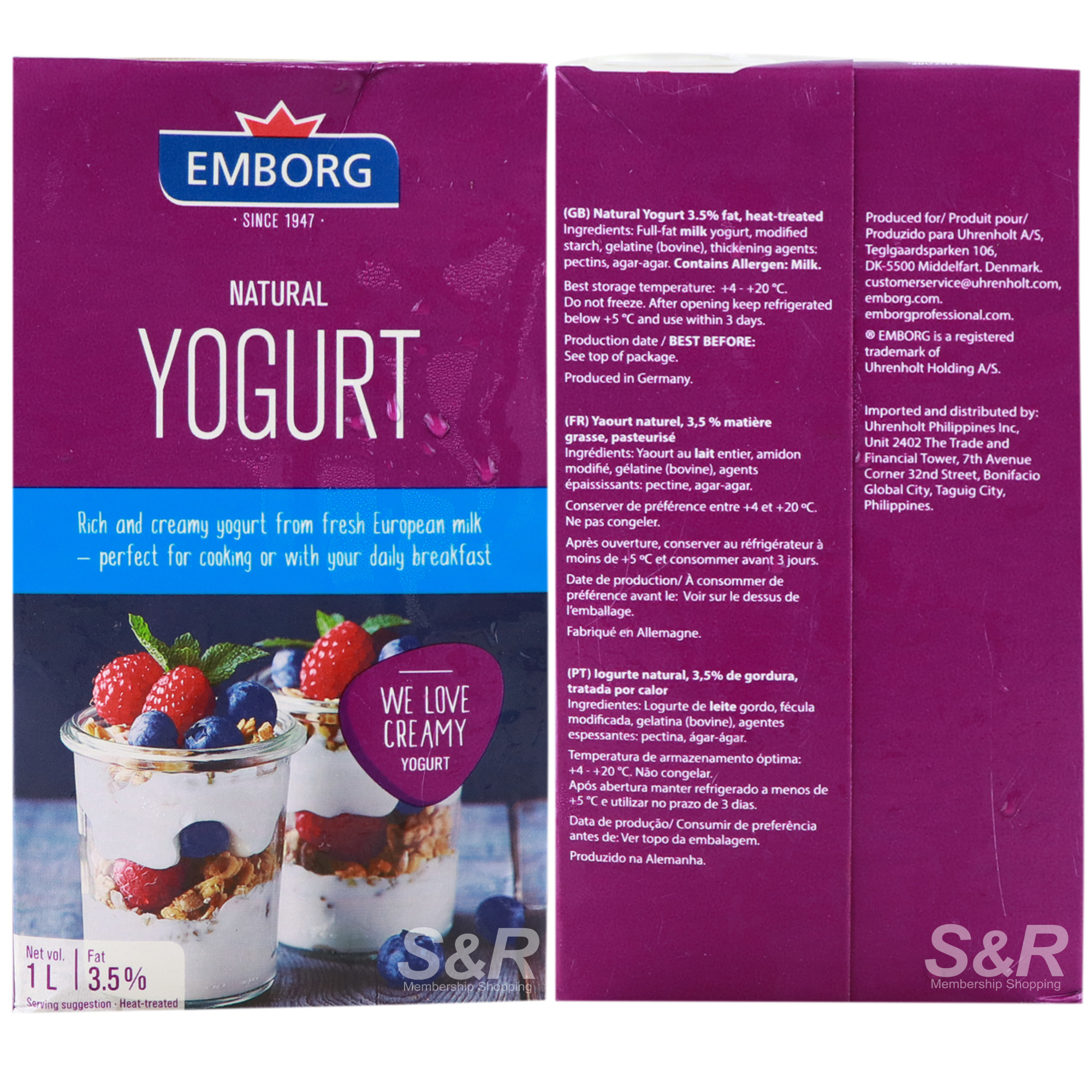 Natural Yogurt 1L