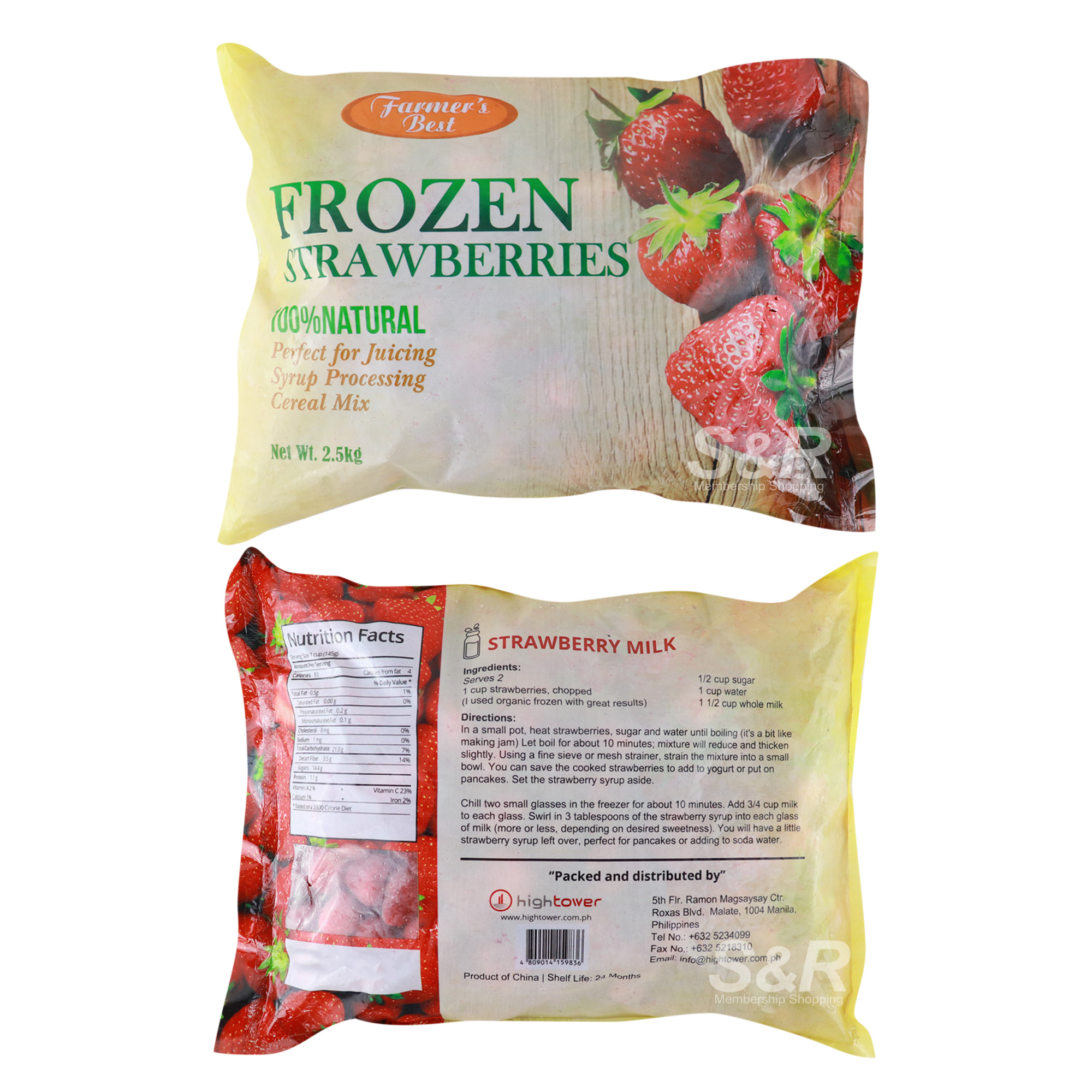Farmer's Best Frozen Strawberries 2.5kg