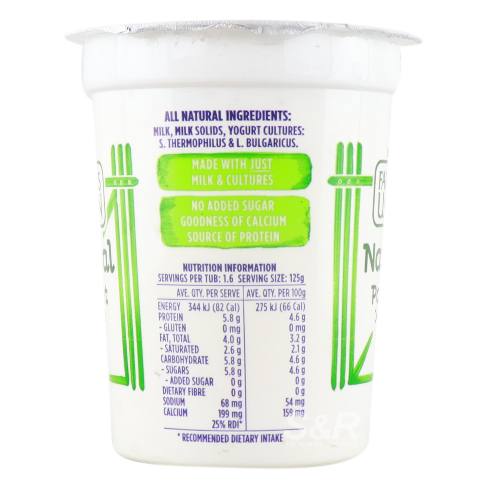 Farmers Union Natural Pot Set Yogurt 200g