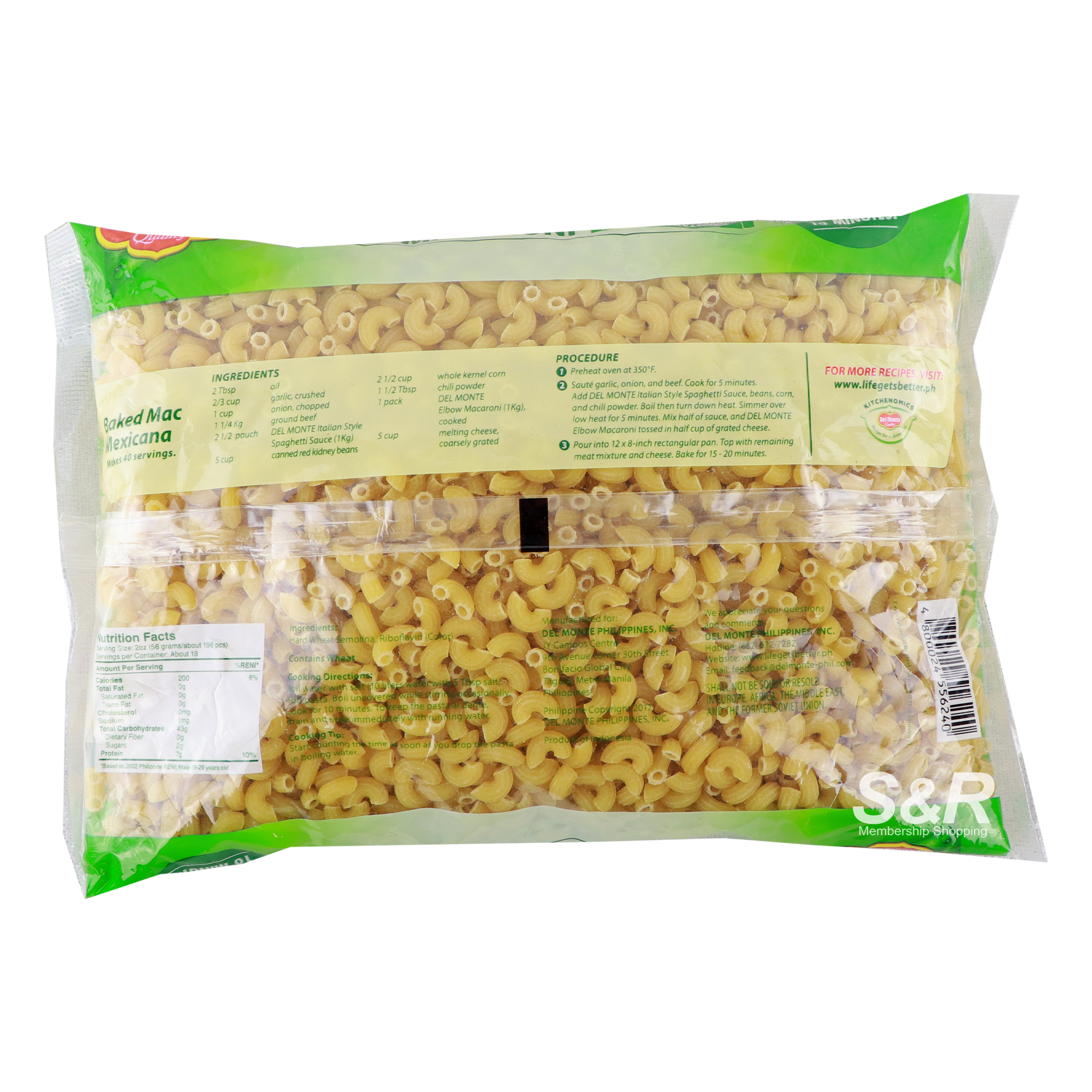 Del Monte Elbow Macaroni