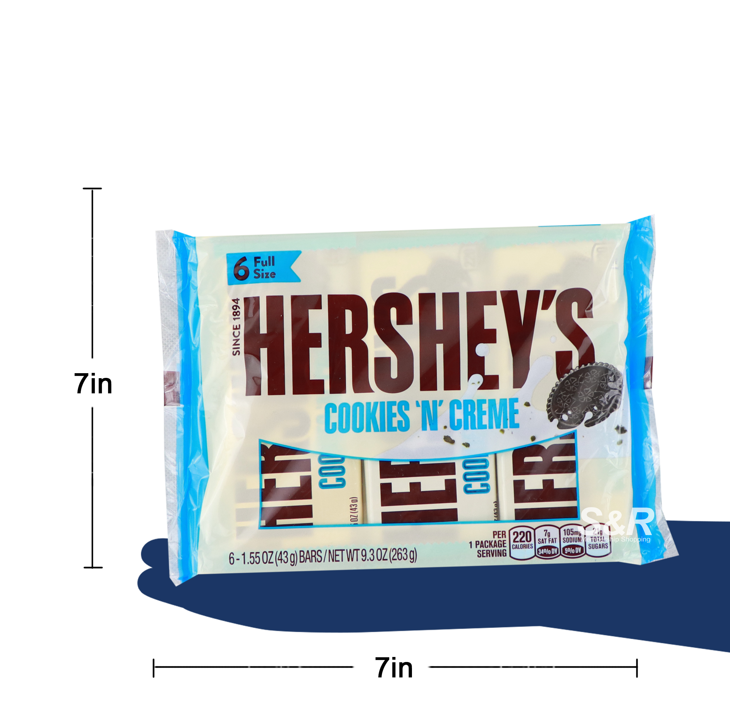 Hershey's Cookies and Creme Chocolates 6pcs