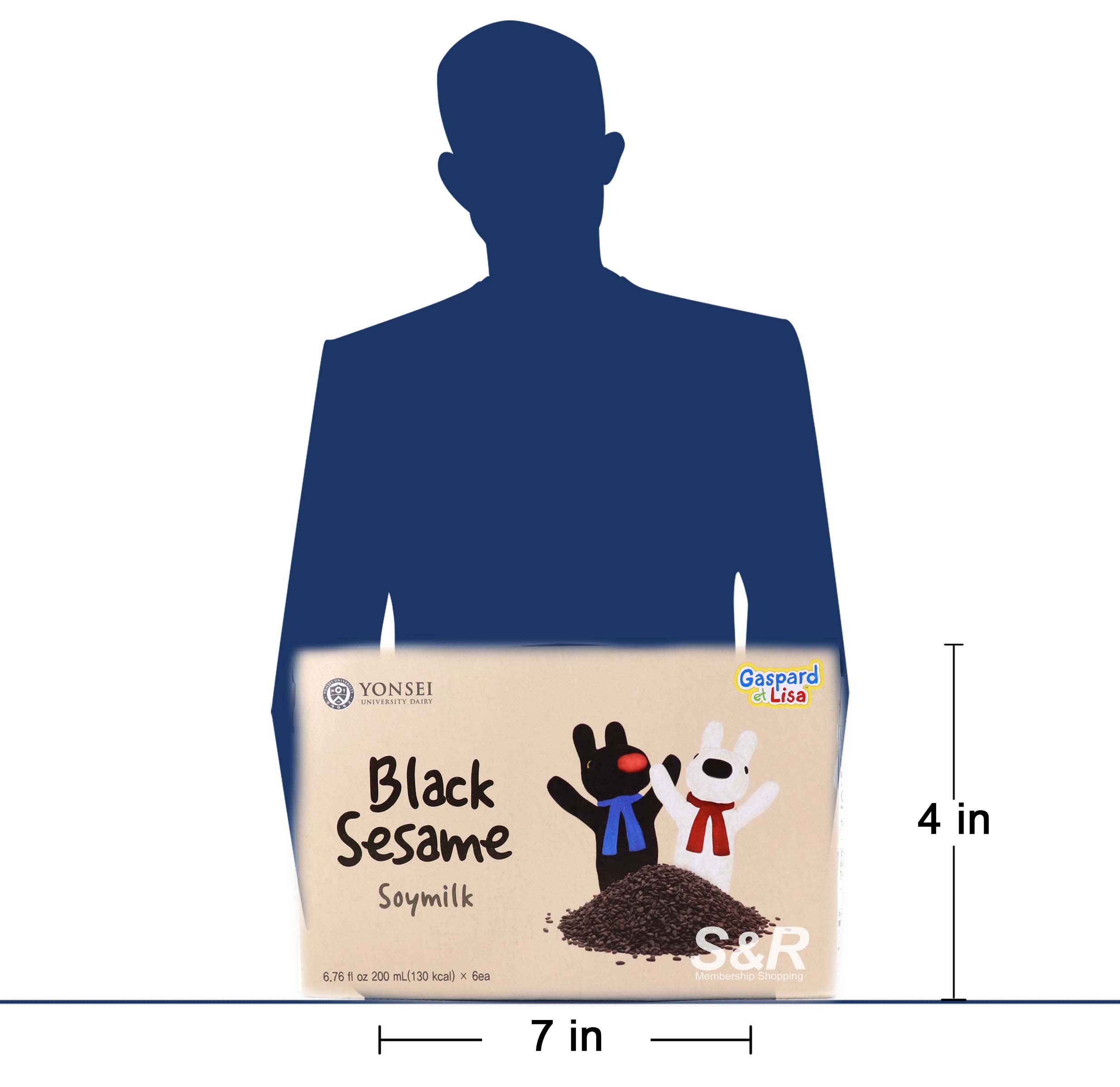 Yonsei Black Sesame Soy Milk 6 milk boxes