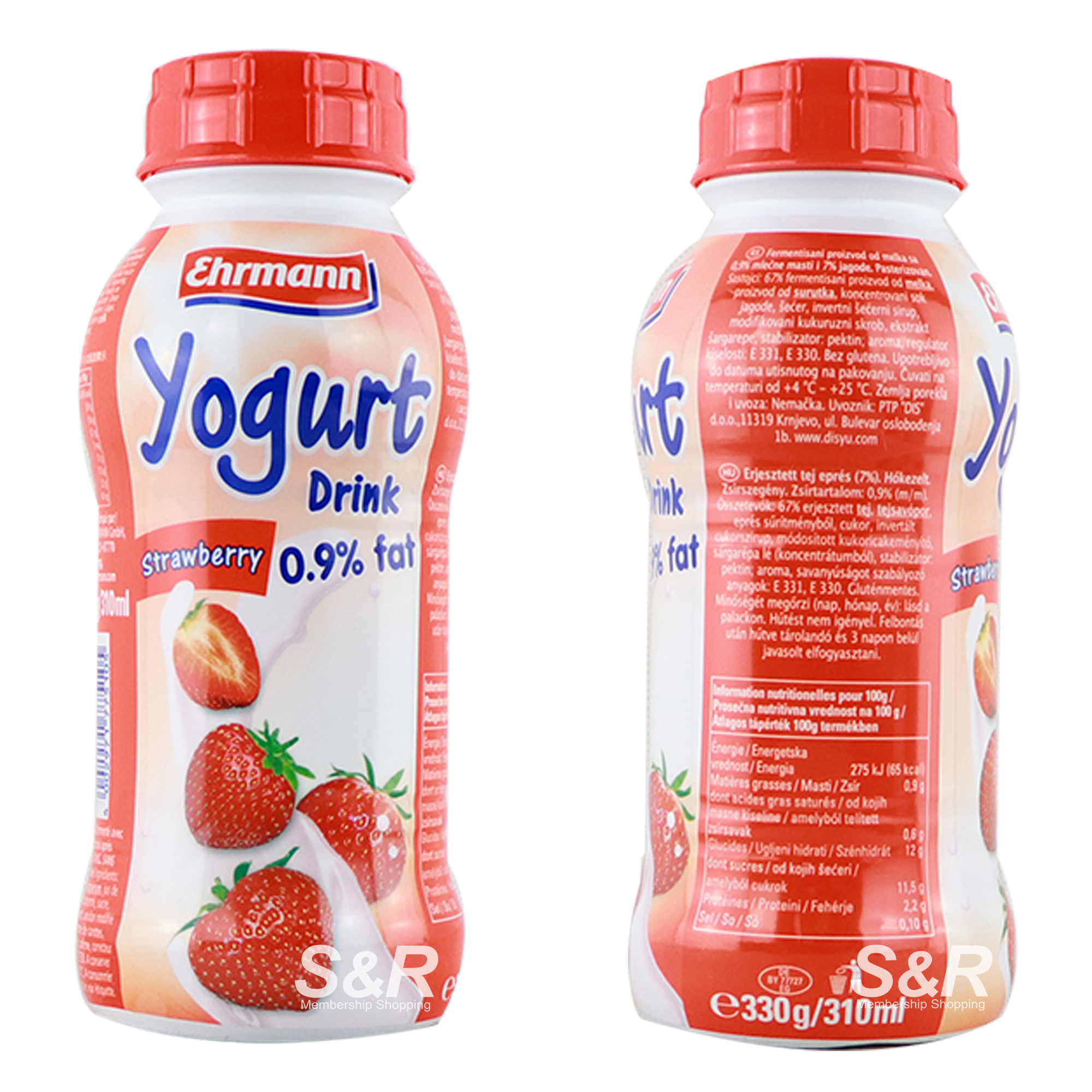 Ehrmann Yogurt Drink Strawberry Flavor 330mL