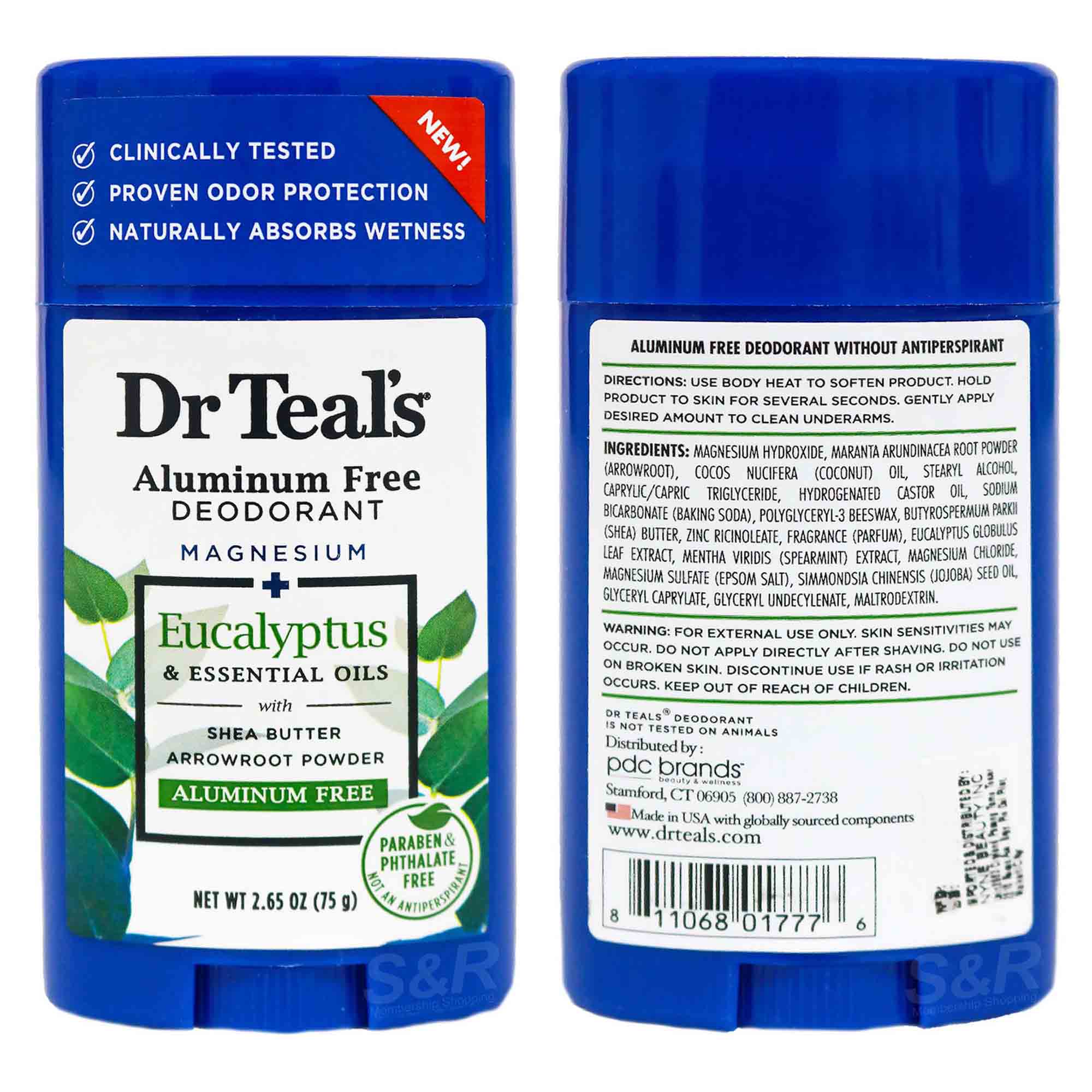 Dr. Teal’s AluminumFree Deodorant with Eucalyptus 75g