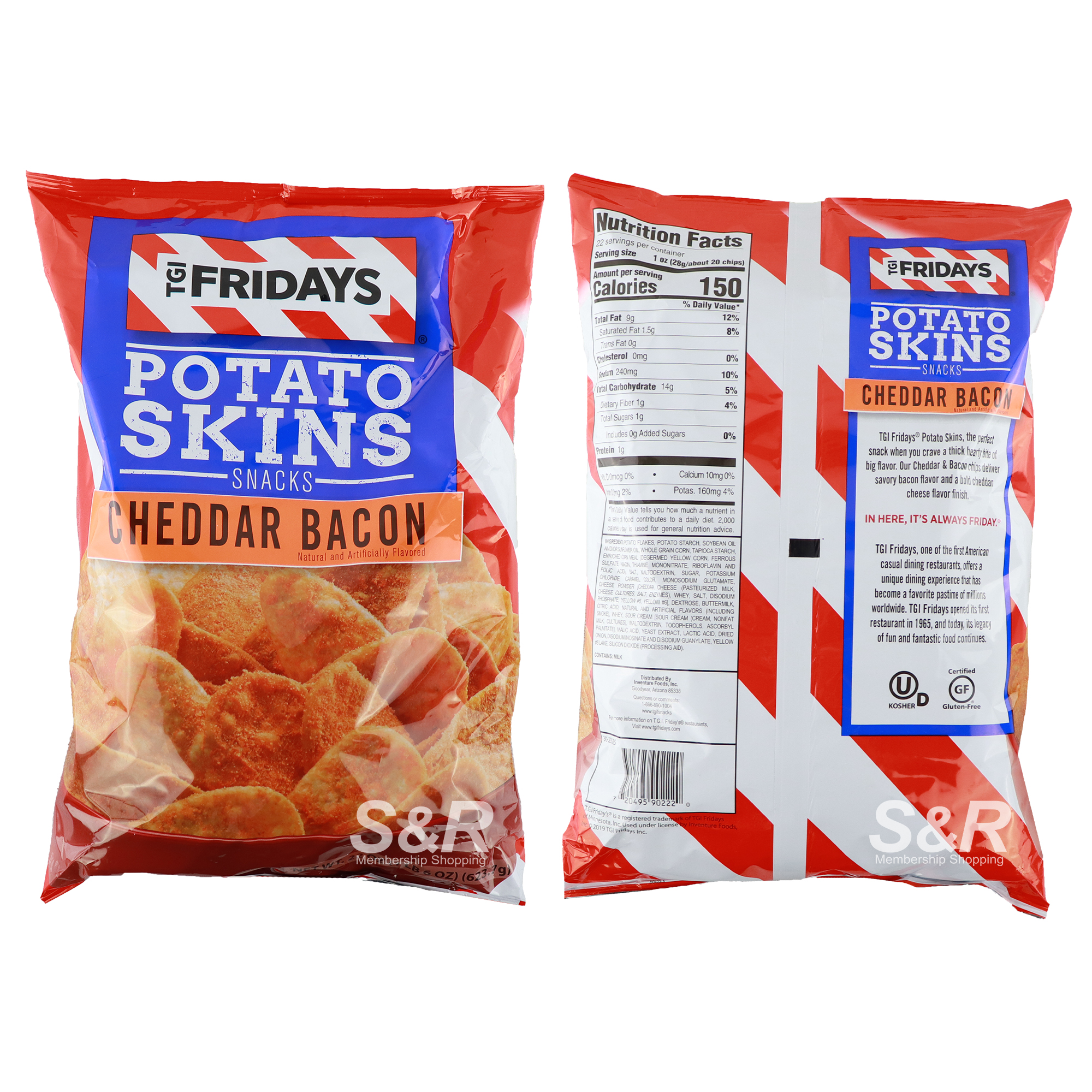 TGI Fridays Potato Skins Cheddar Bacon