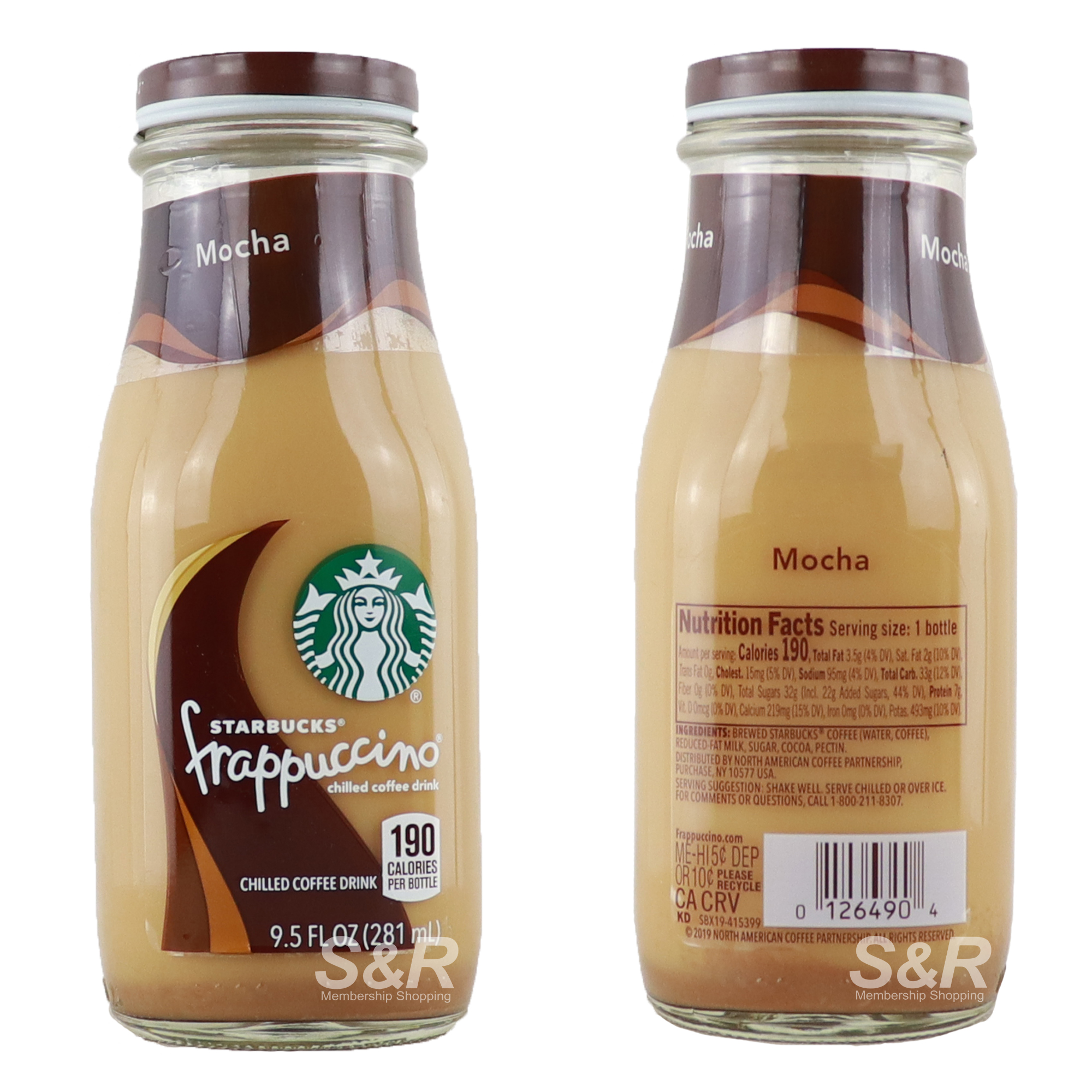 Starbucks Frappuccino Mocha Chilled Coffee Drink