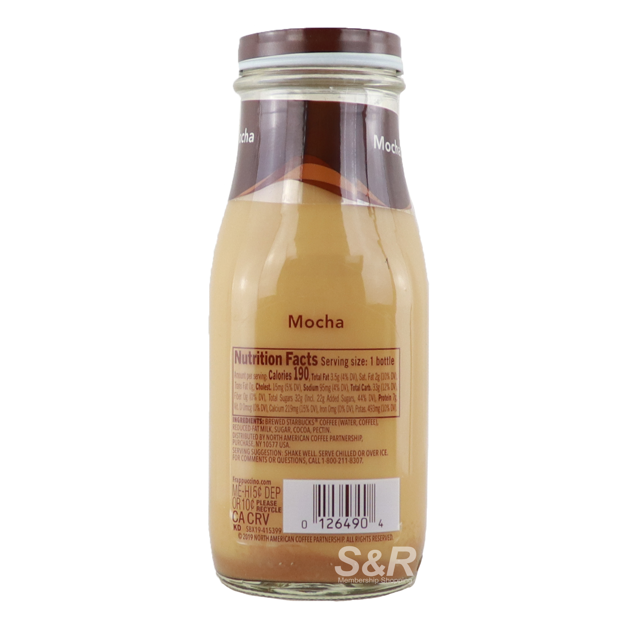 Starbucks Frappuccino Mocha Chilled Coffee Drink