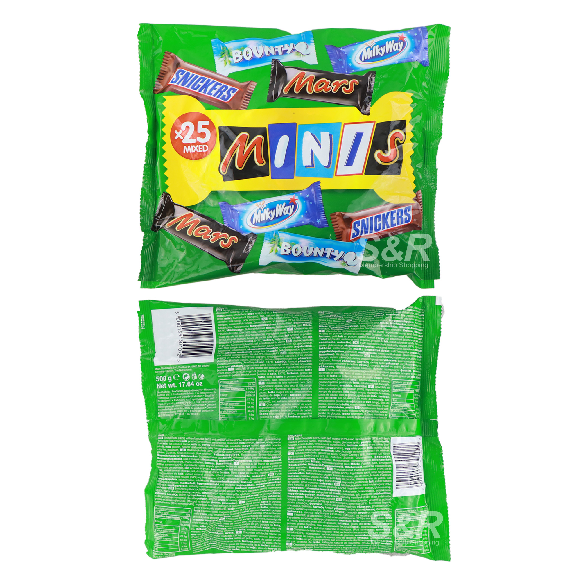 Mars Mixed Minis 1425 g, 1er Pack (1 x 1.425 kg)