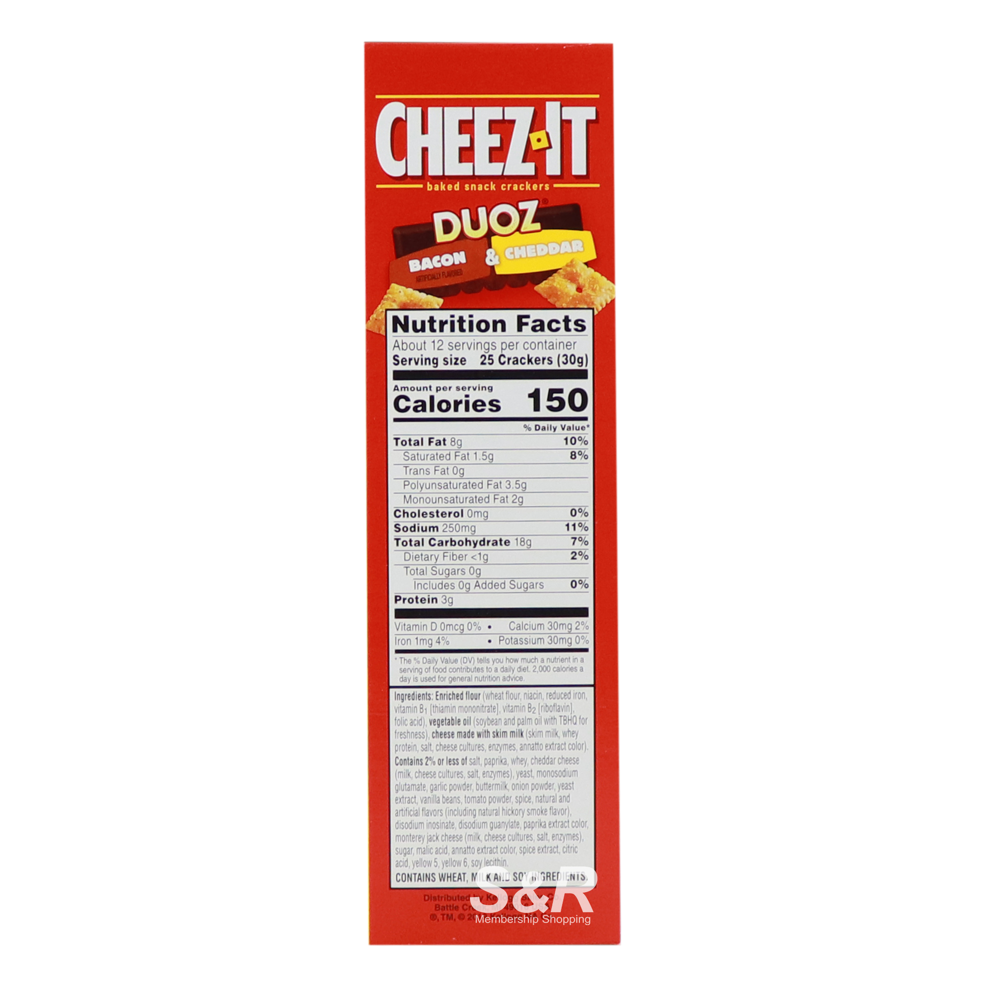 Cheez it Crackers Duoz Bacon and Cheddar