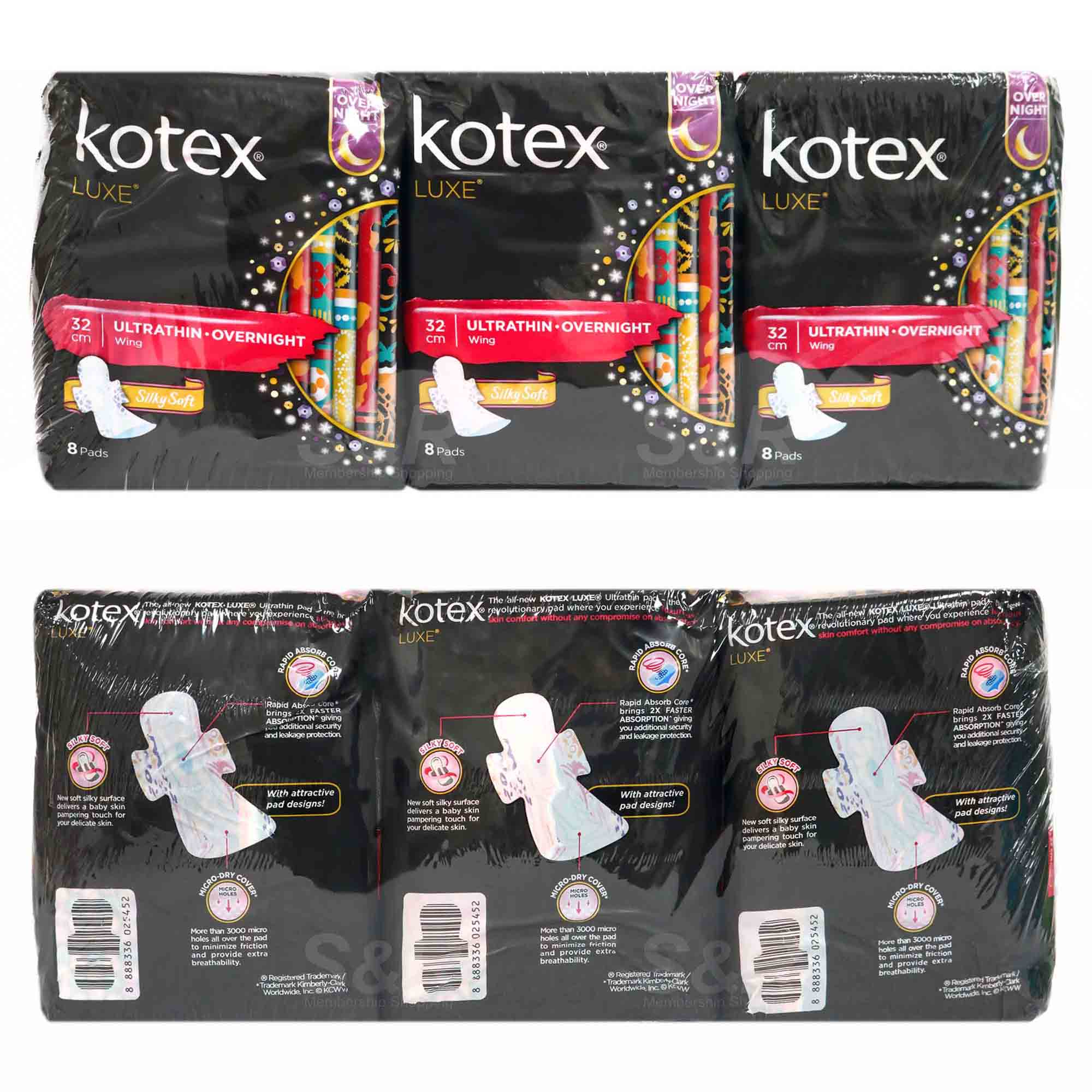 Kotex Luxe Ultrathin Overnight
