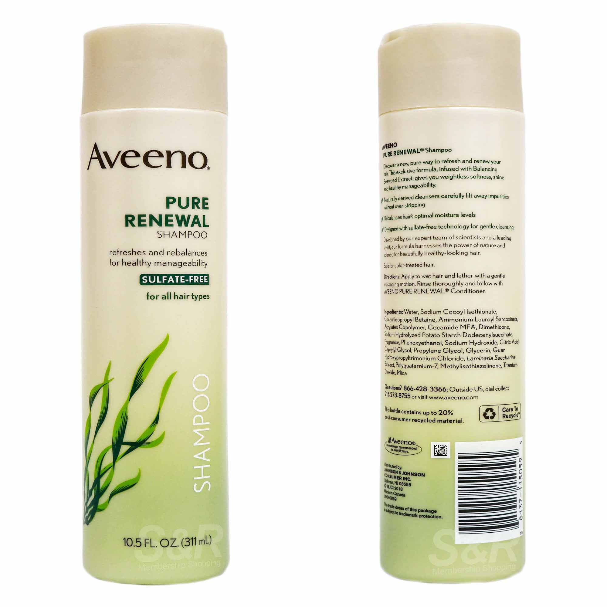 Aveeno shampoo clearance pure renewal