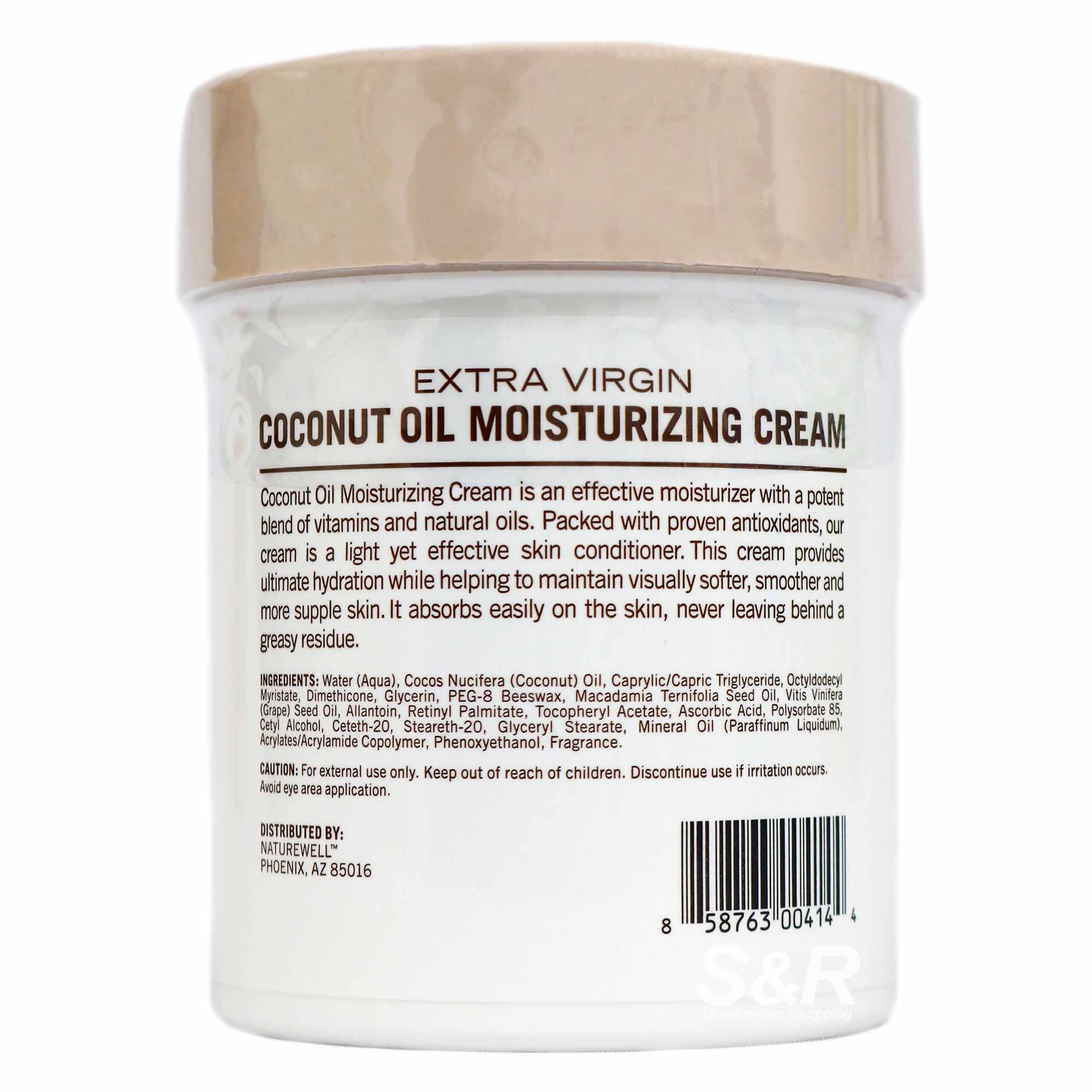 NatureWell Extra Virgin Coconut Oil Moisturizing Cream 453.6g
