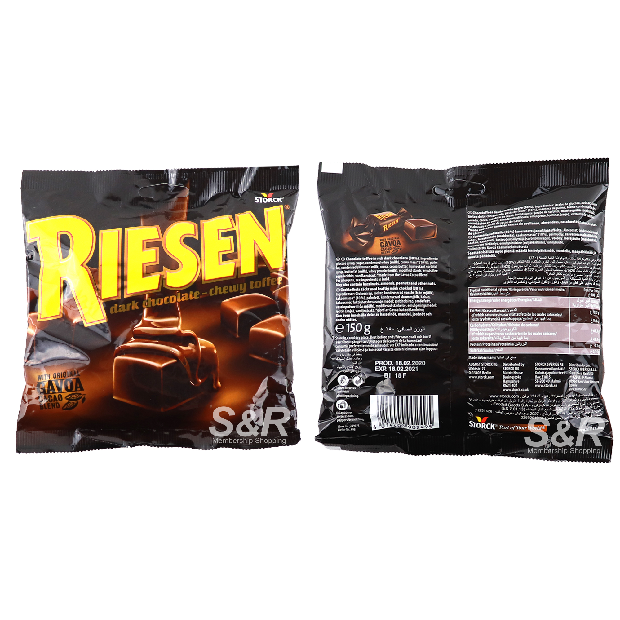 Riesen Dark Chocolate Chewy Toffee