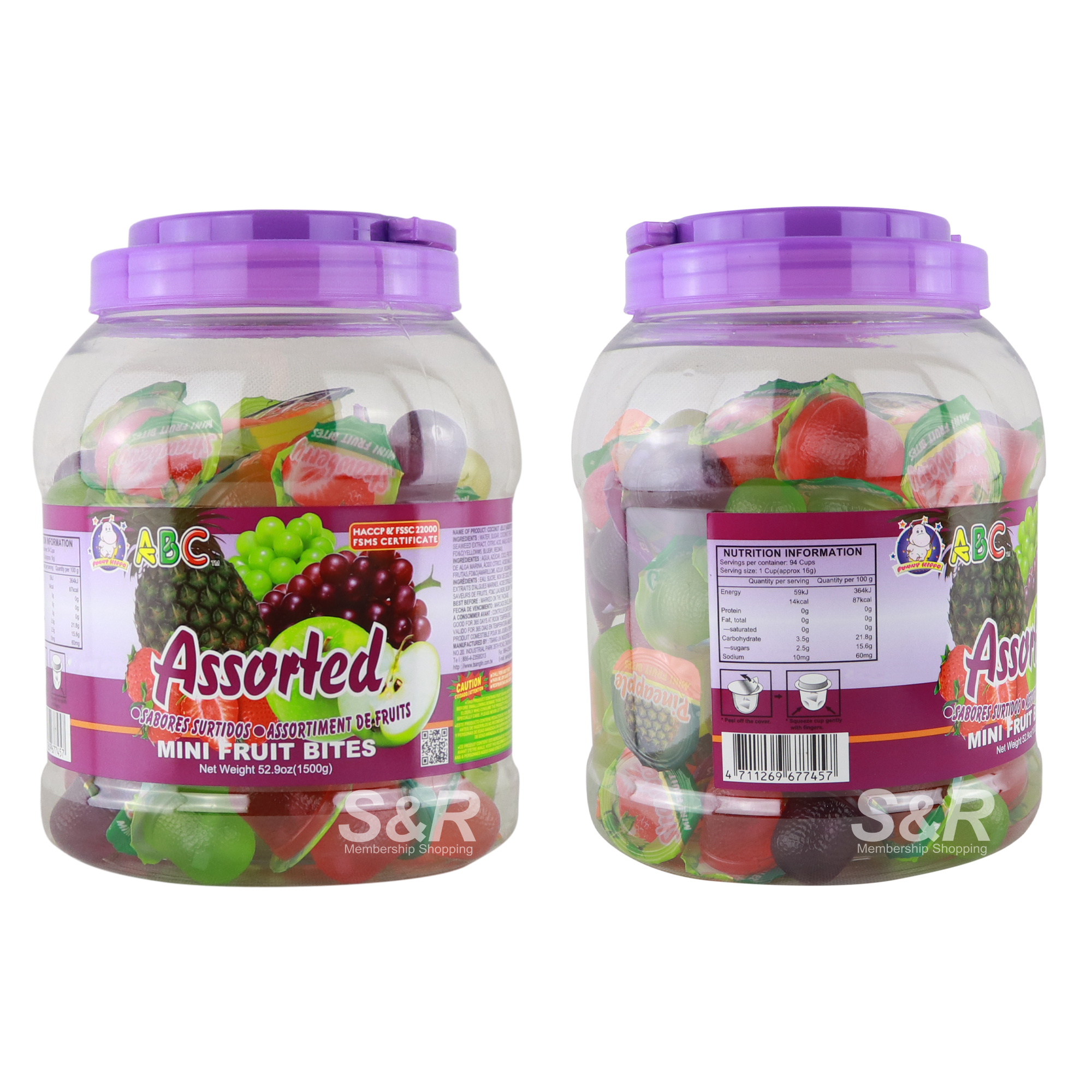ABC Assorted Mini Fruit Bites