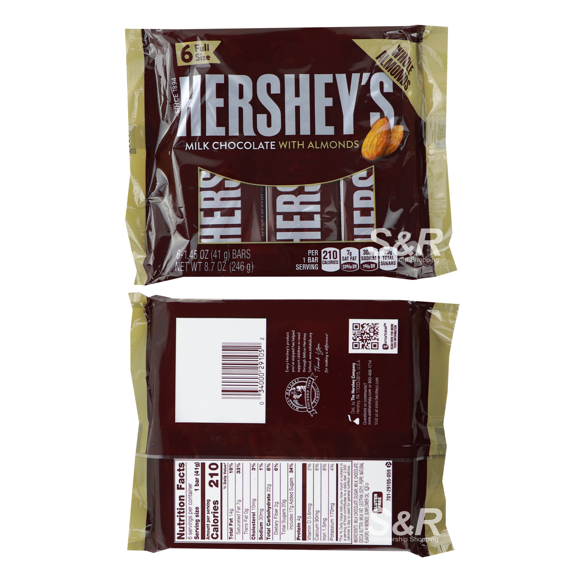 Hershey's Milk Chocolate with Almonds